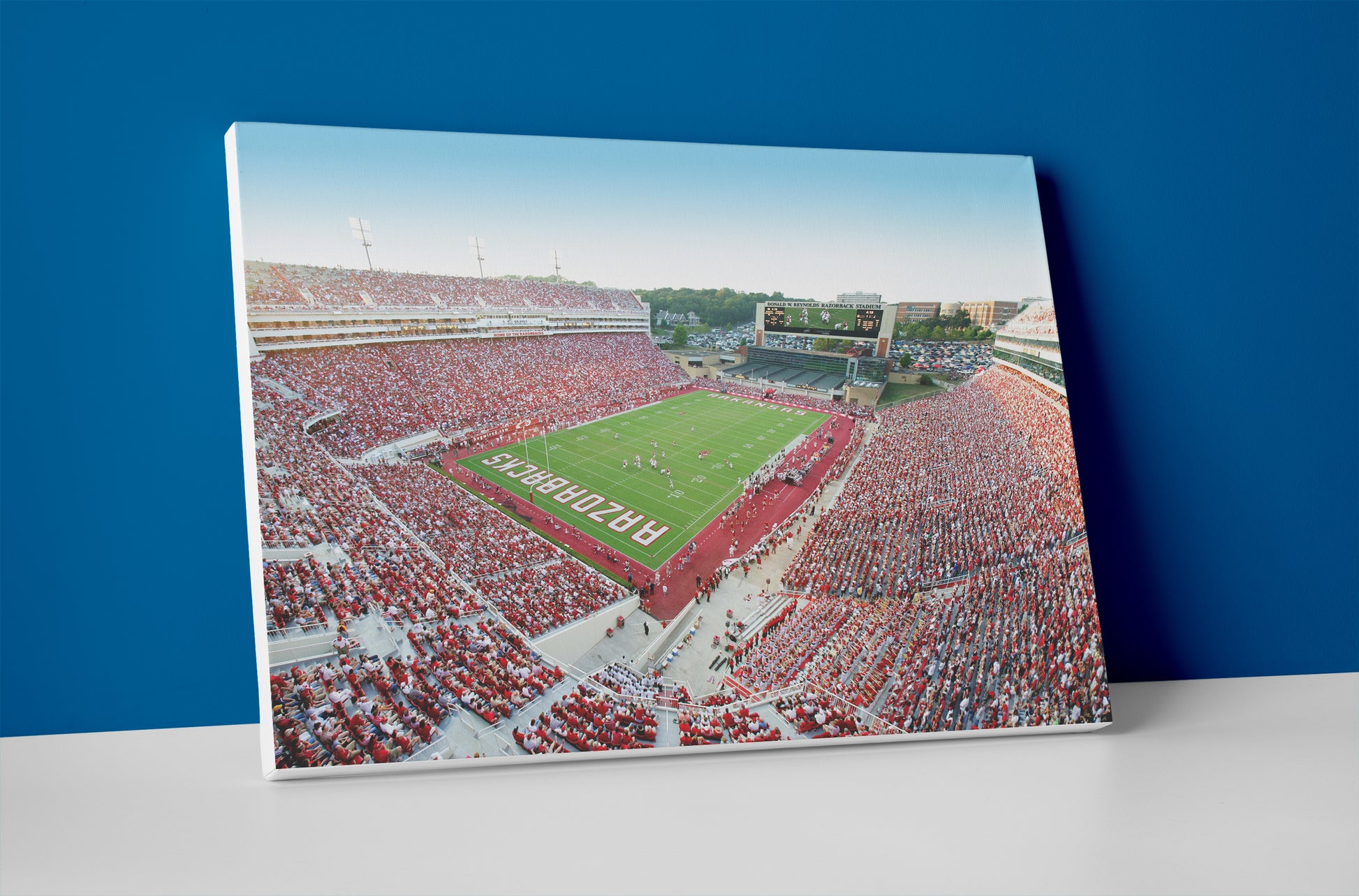 Arkansas football stadium poster canvas