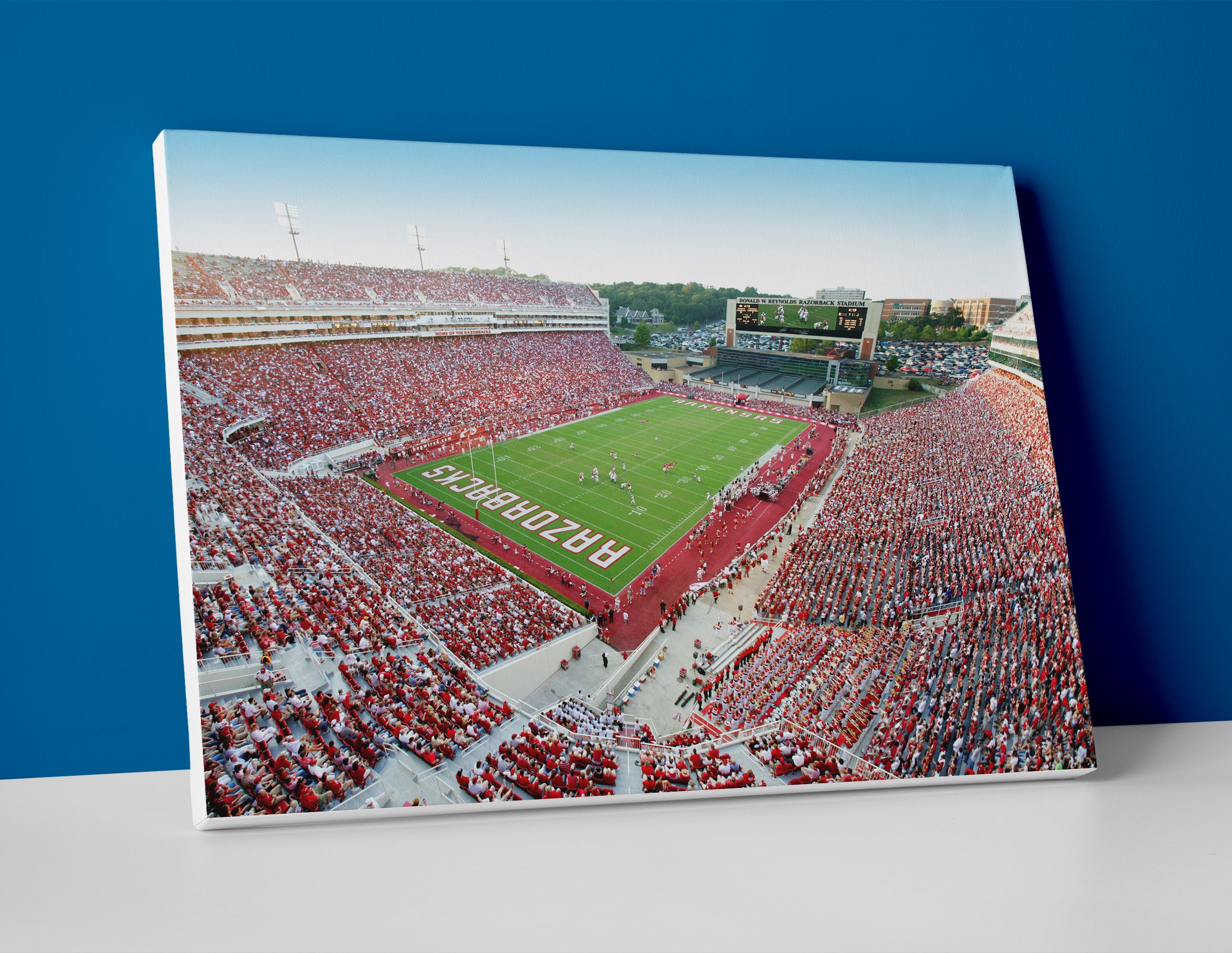Arkansas football stadium poster canvas wall art