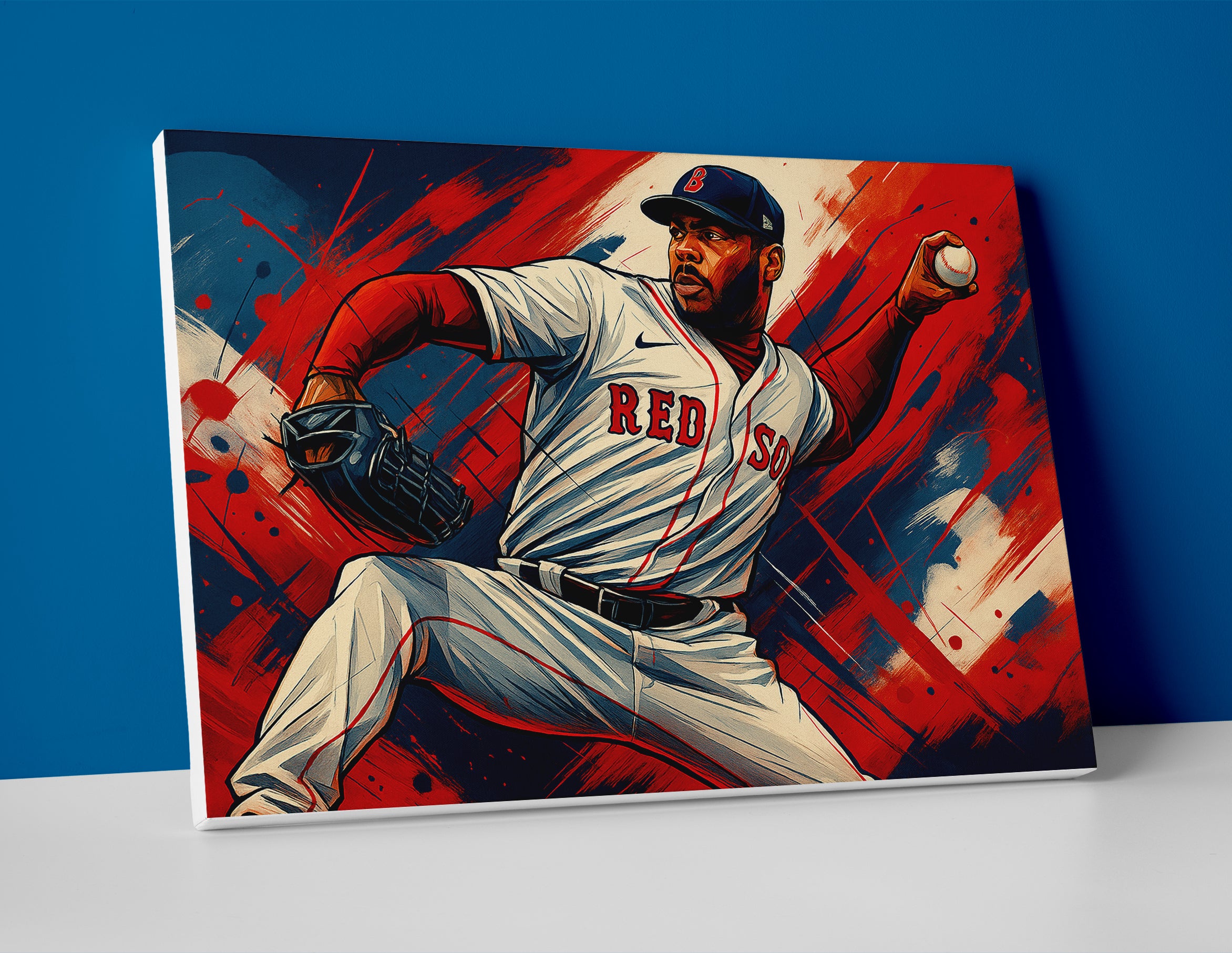 Aroldis Chapman Red Sox Poster or Canvas Print Wall Art