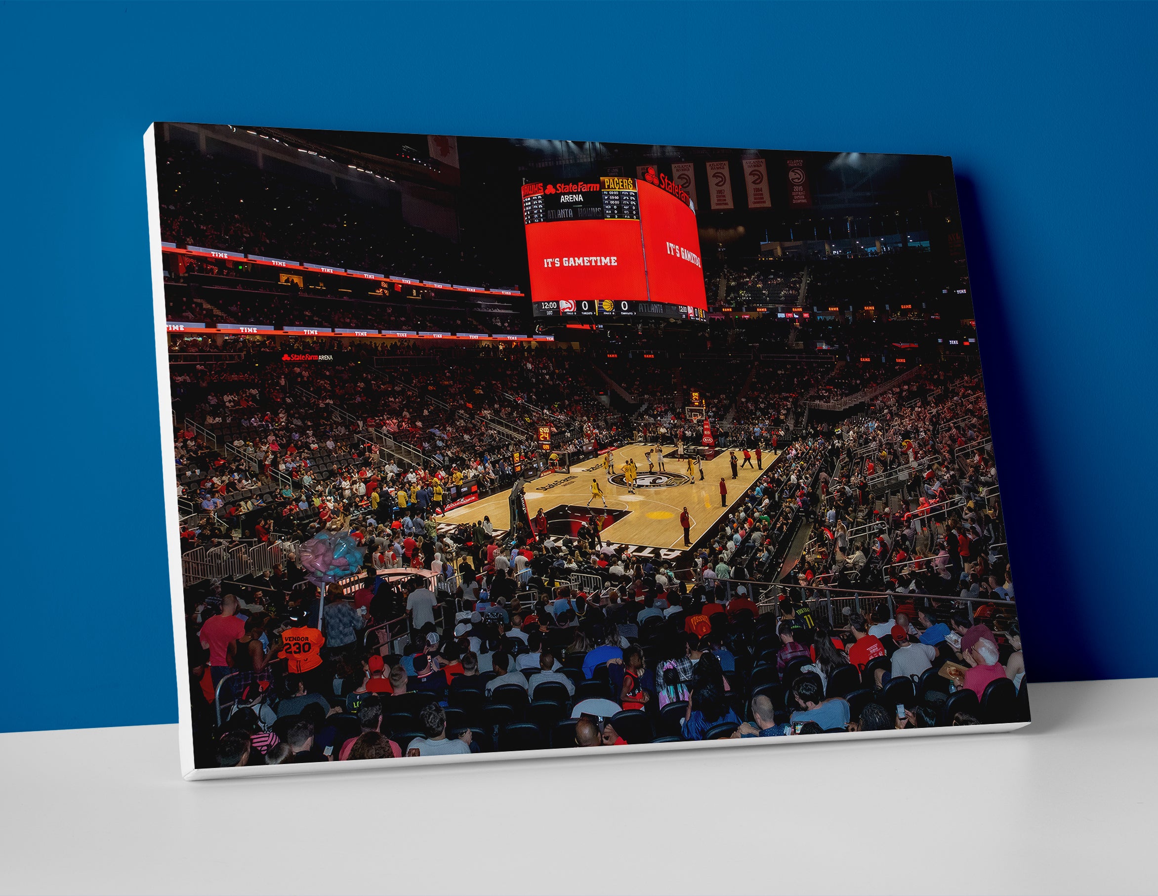 Atlanta Hawks Arena Poster or Canvas Wall Art