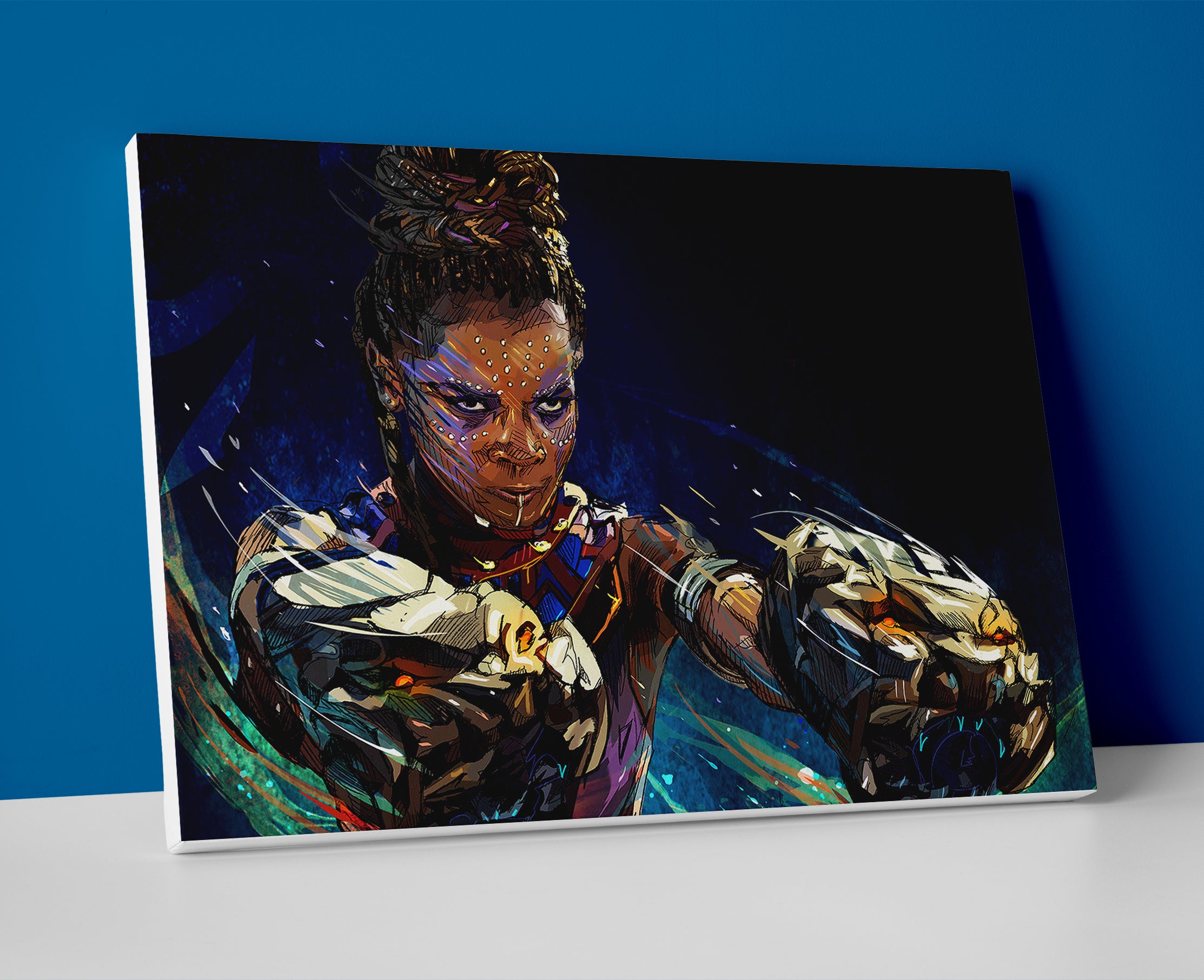 black panther shuri poster canvas movie wall art artwork
