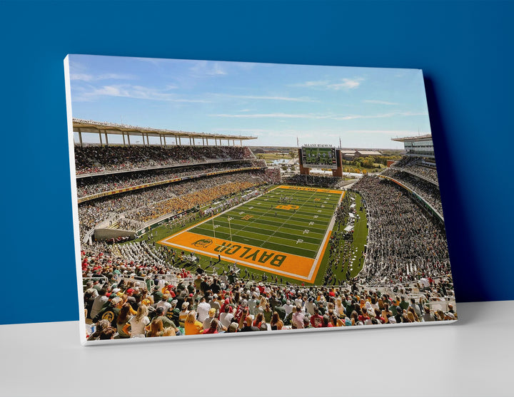 Baylor football stadium poster canvas wall art