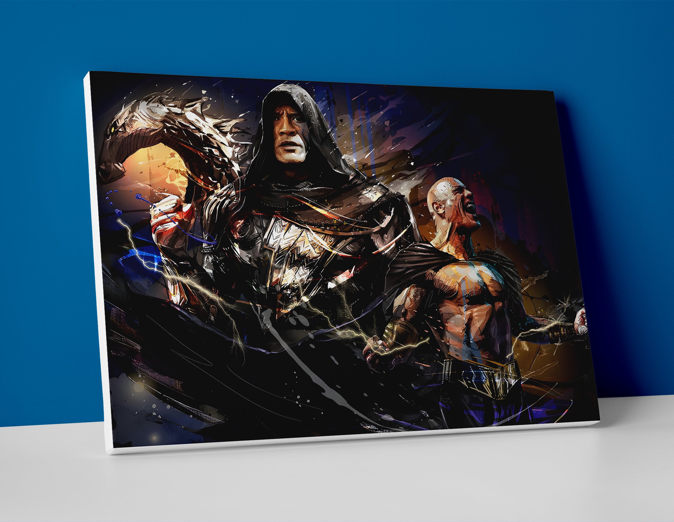 Black Adam Movie poster canvas wall art print painting