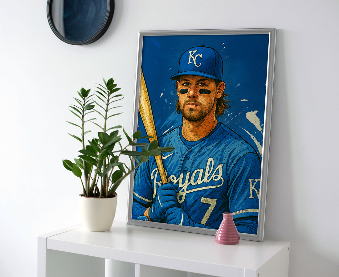 Bobby Witt Jr Poster canvas royals wall art baseball