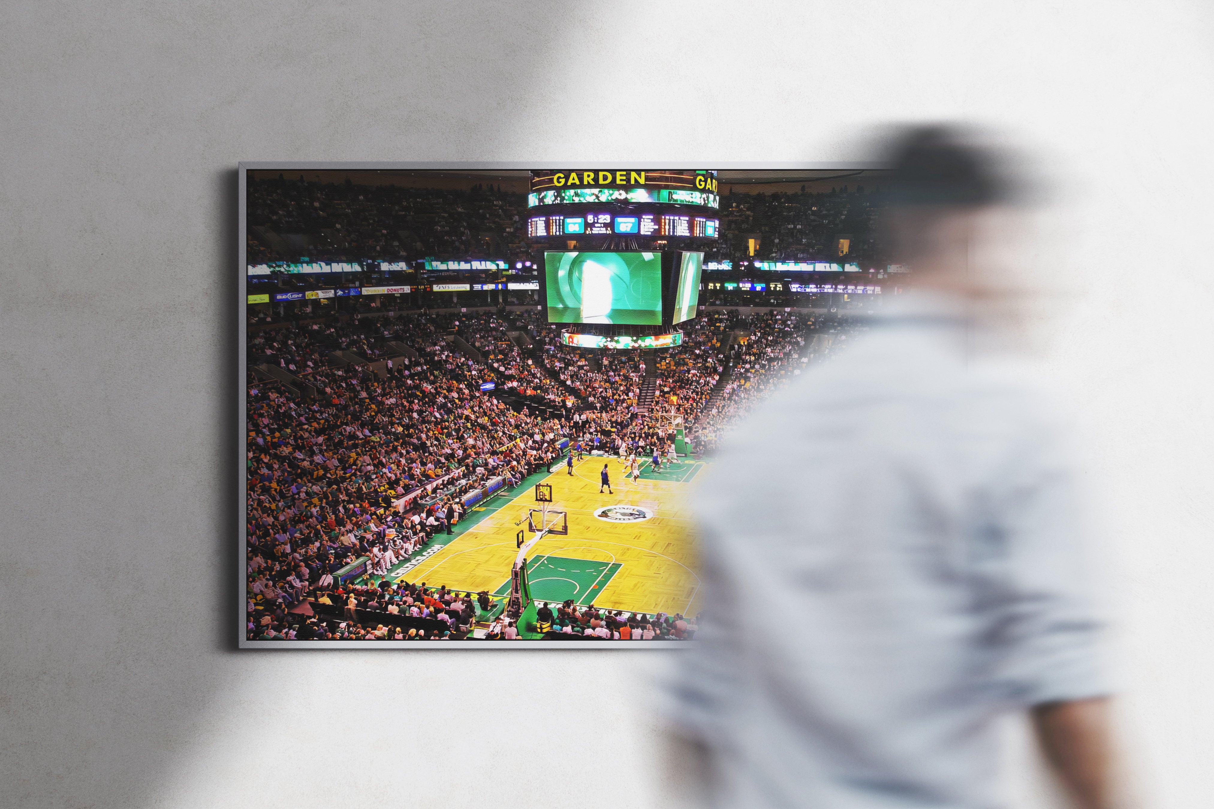 Boston Celtics Arena Poster or Canvas Wall Art print decor