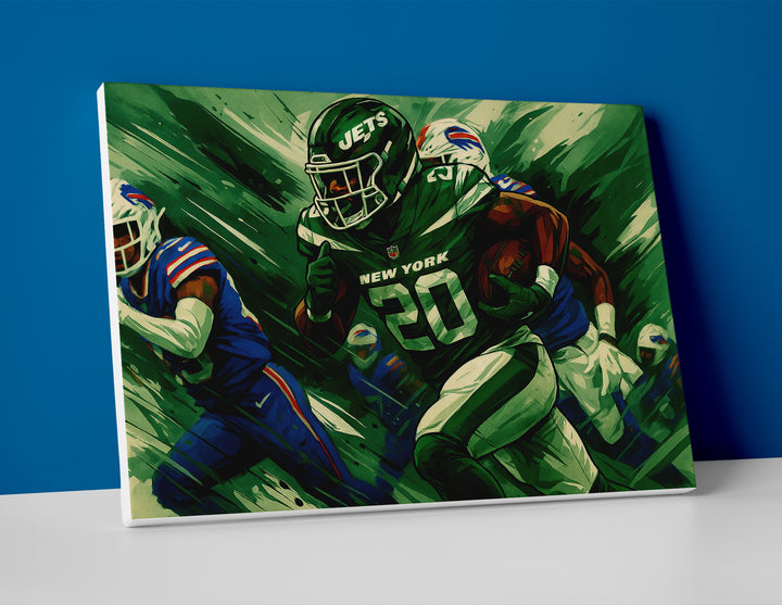 Breece Hall poster canvas painting jets wall art print