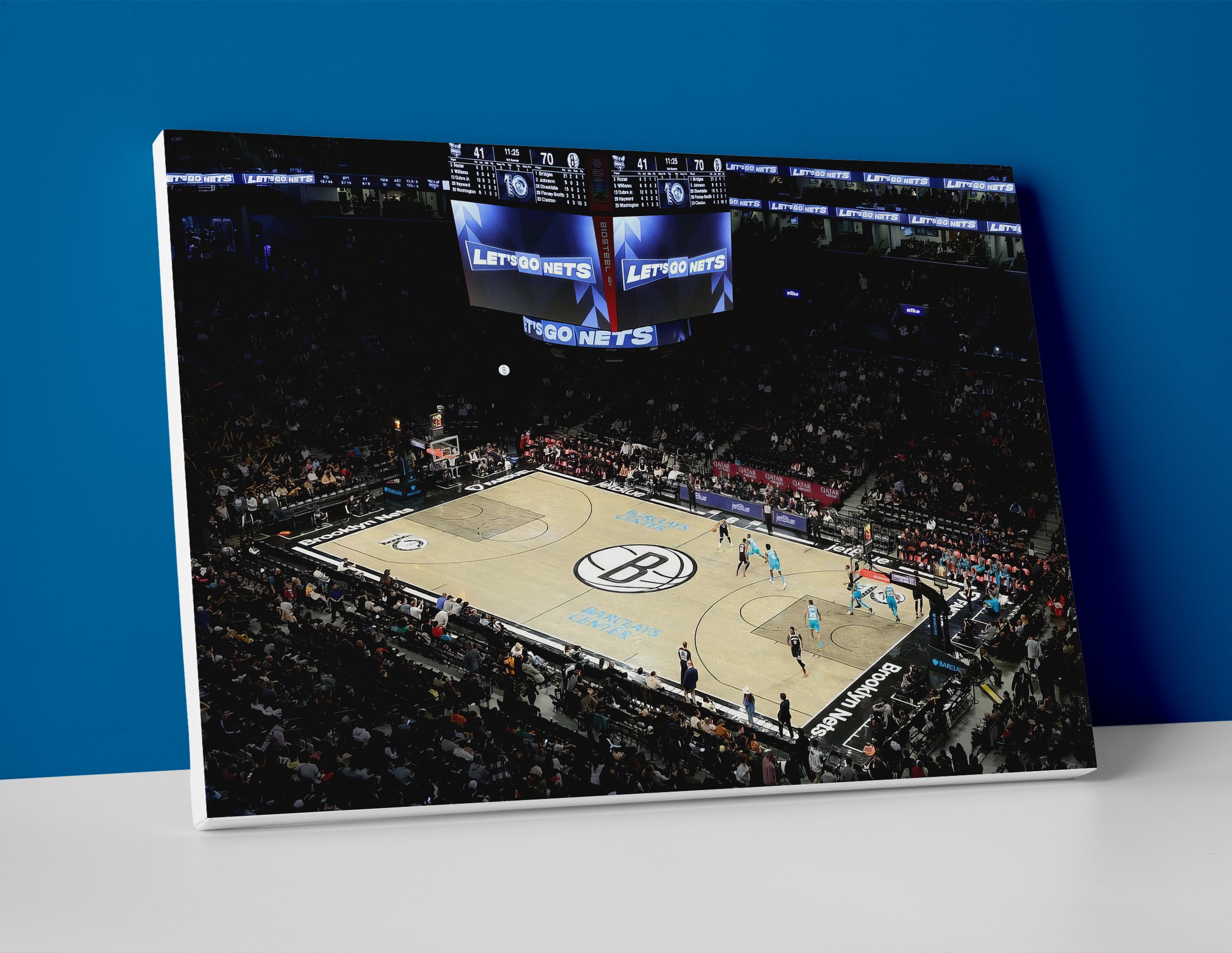 Brooklyn Nets Arena Poster or Canvas Wall Art