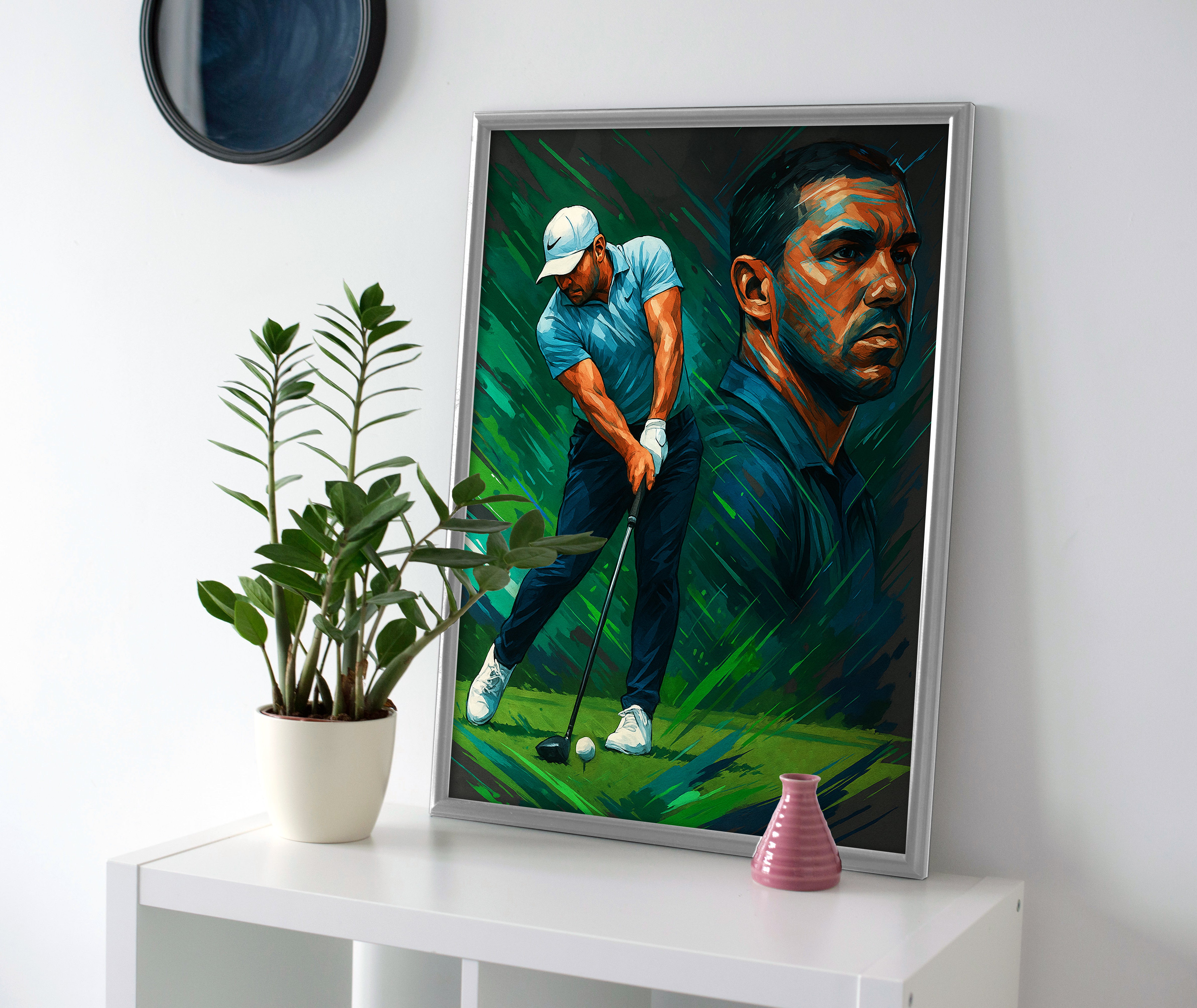 Brooks Koepka Swing Poster canvas wall art painting