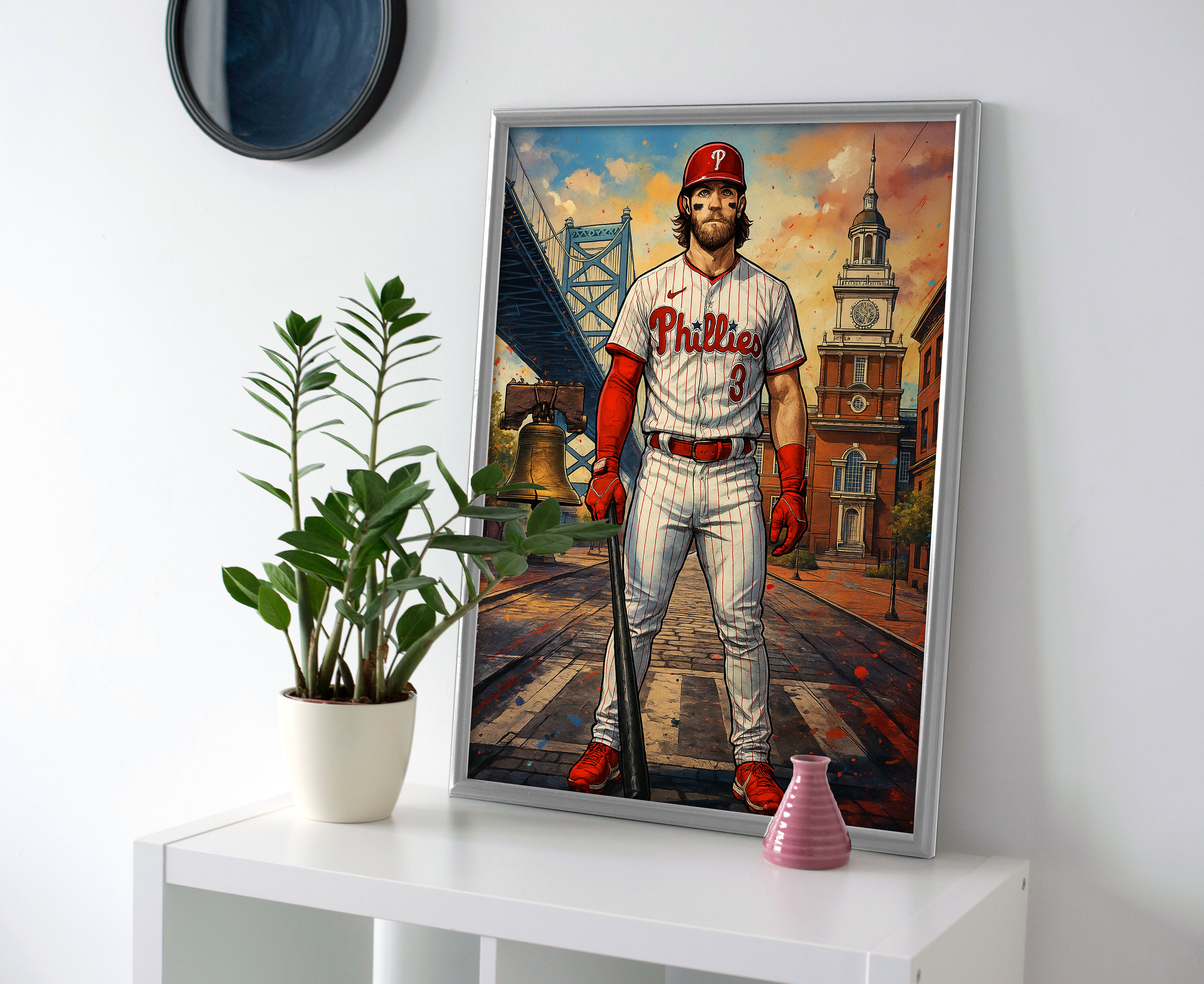 Bryce Harper City Poster canvas phillies wall art