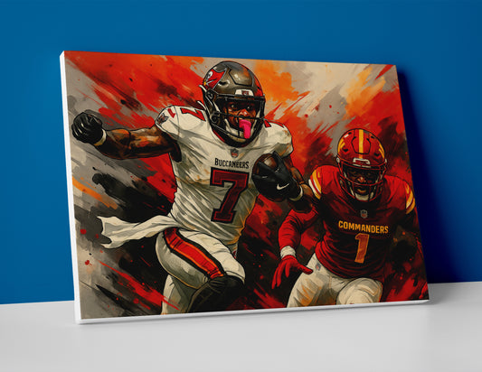 Bucky Irving poster painting canvas wall art print