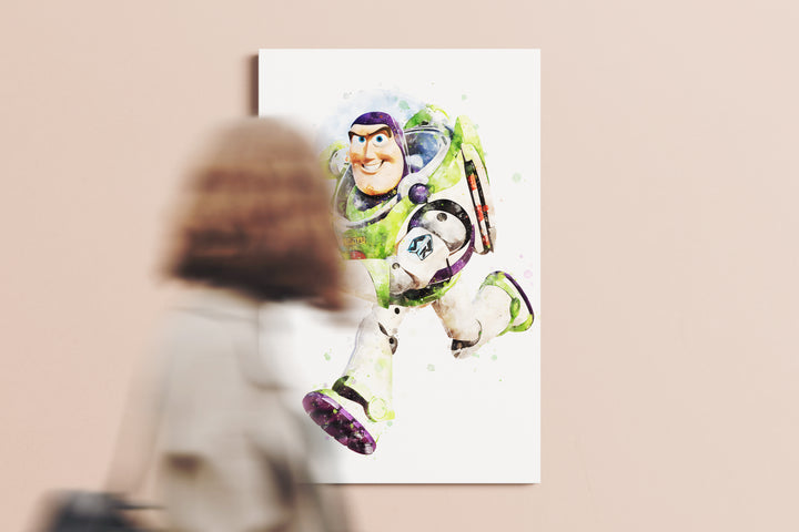 Buzz Lightyear Movie Poster or Canvas Wall Art print