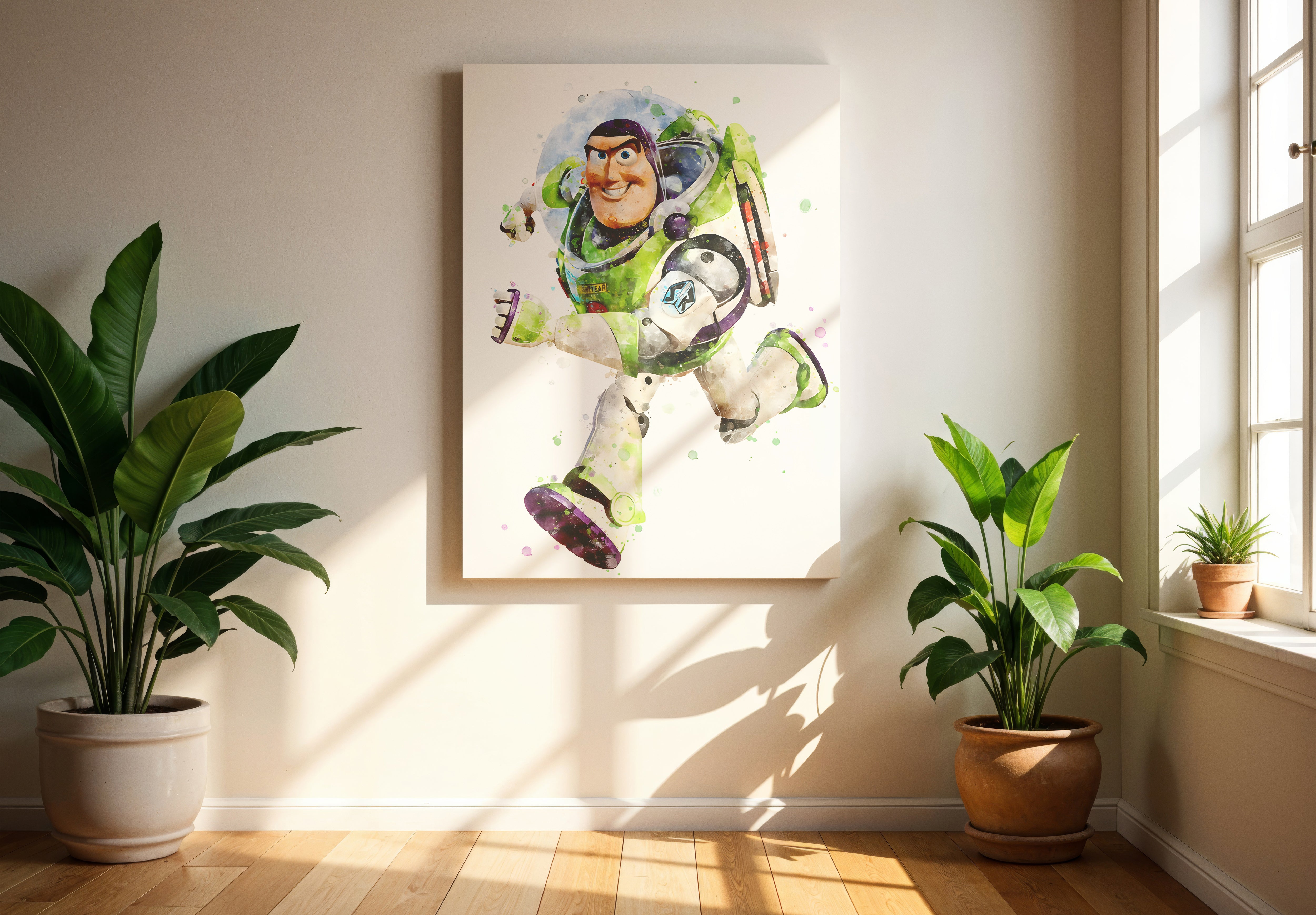Buzz Lightyear Movie Poster or Canvas Wall Art print decor toy story