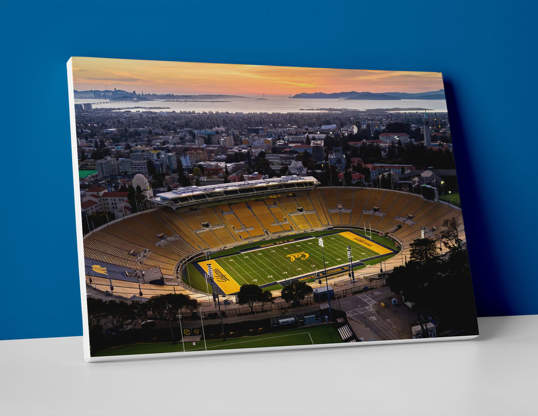 Cal Golden Bears football stadium poster canvas wall art print