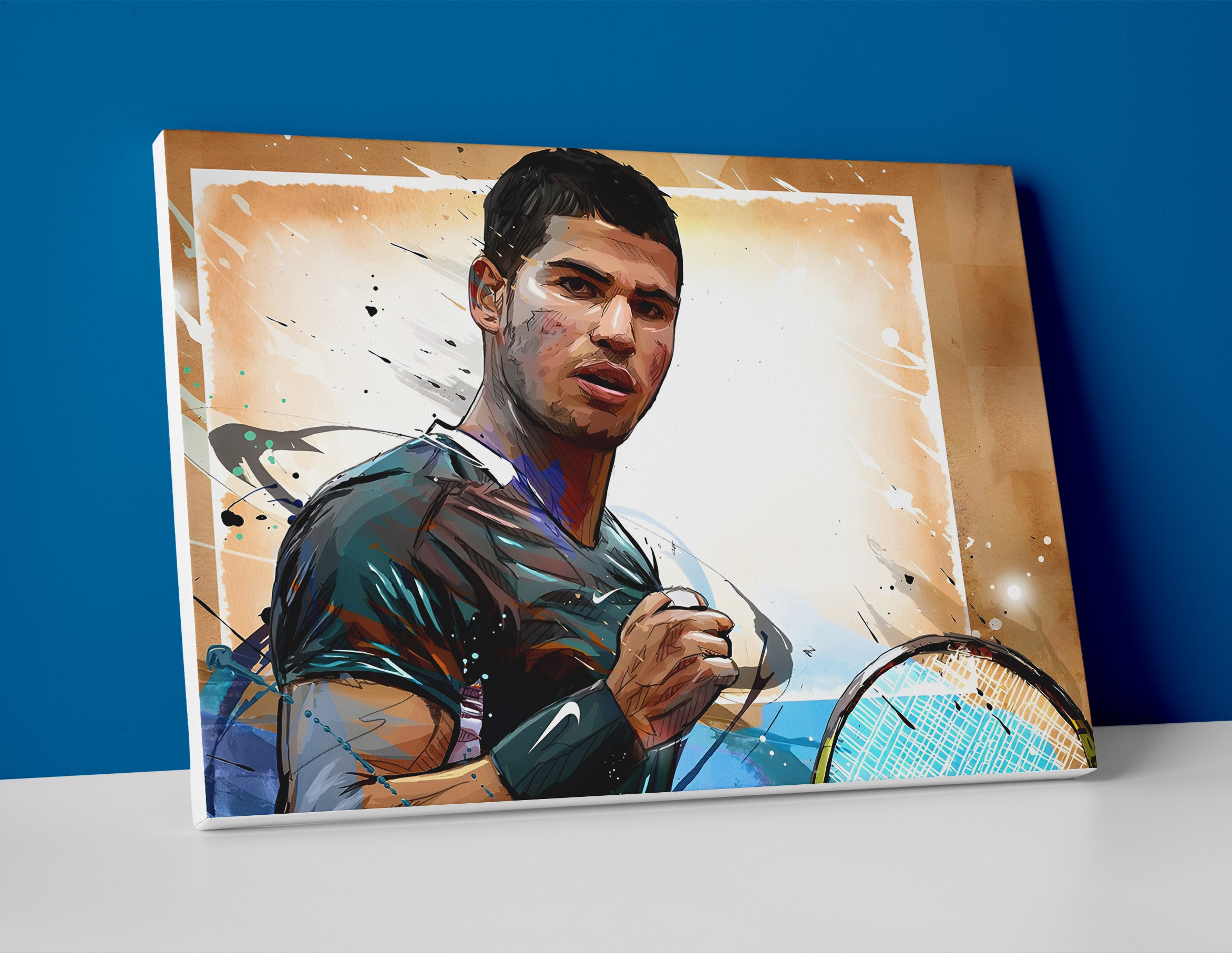 Carlos Alcaraz Poster canvas wall art print painting