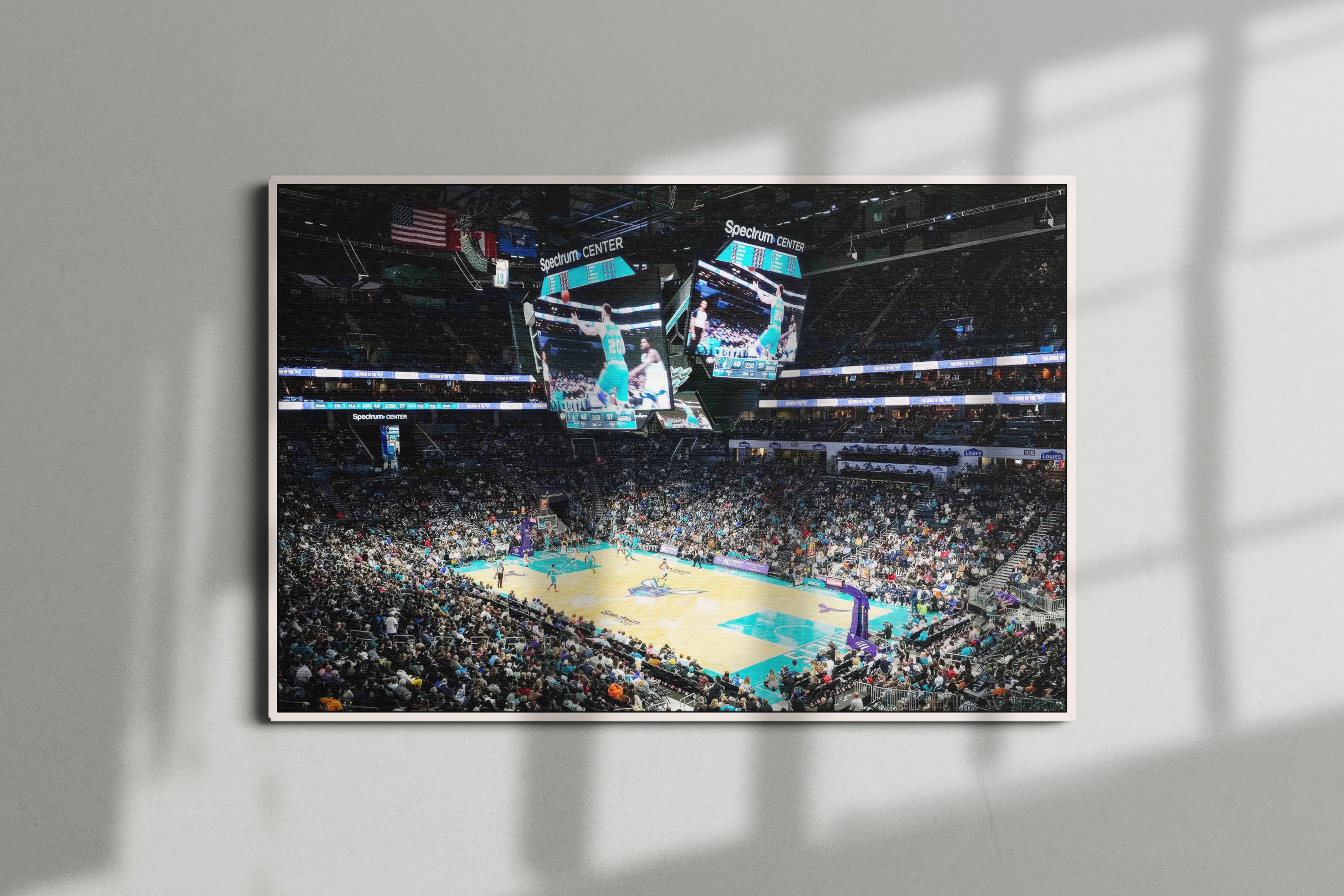 Charlotte Hornets Arena Poster or Canvas Wall Art print