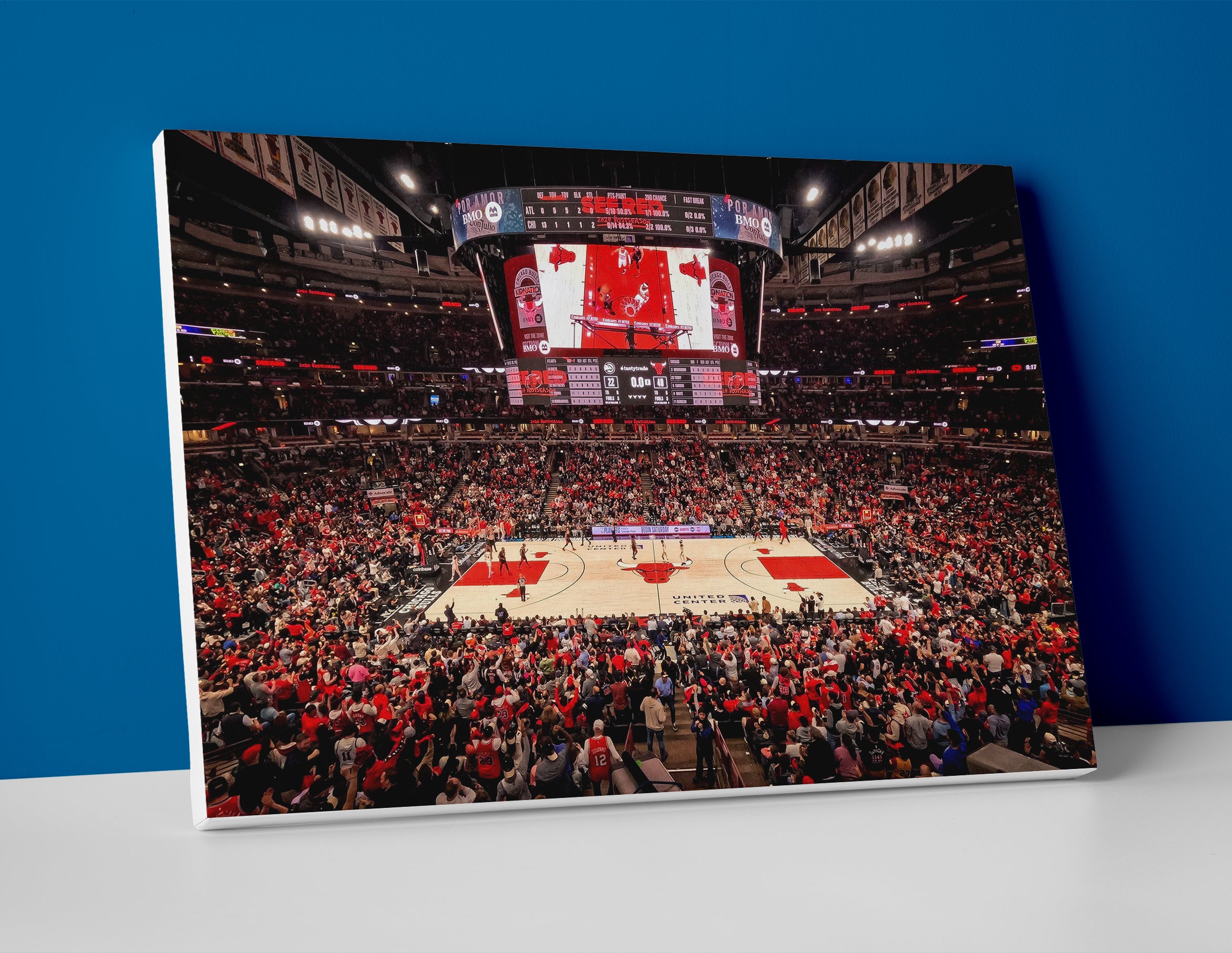 Chicago Bulls Arena Poster or Canvas Wall Art