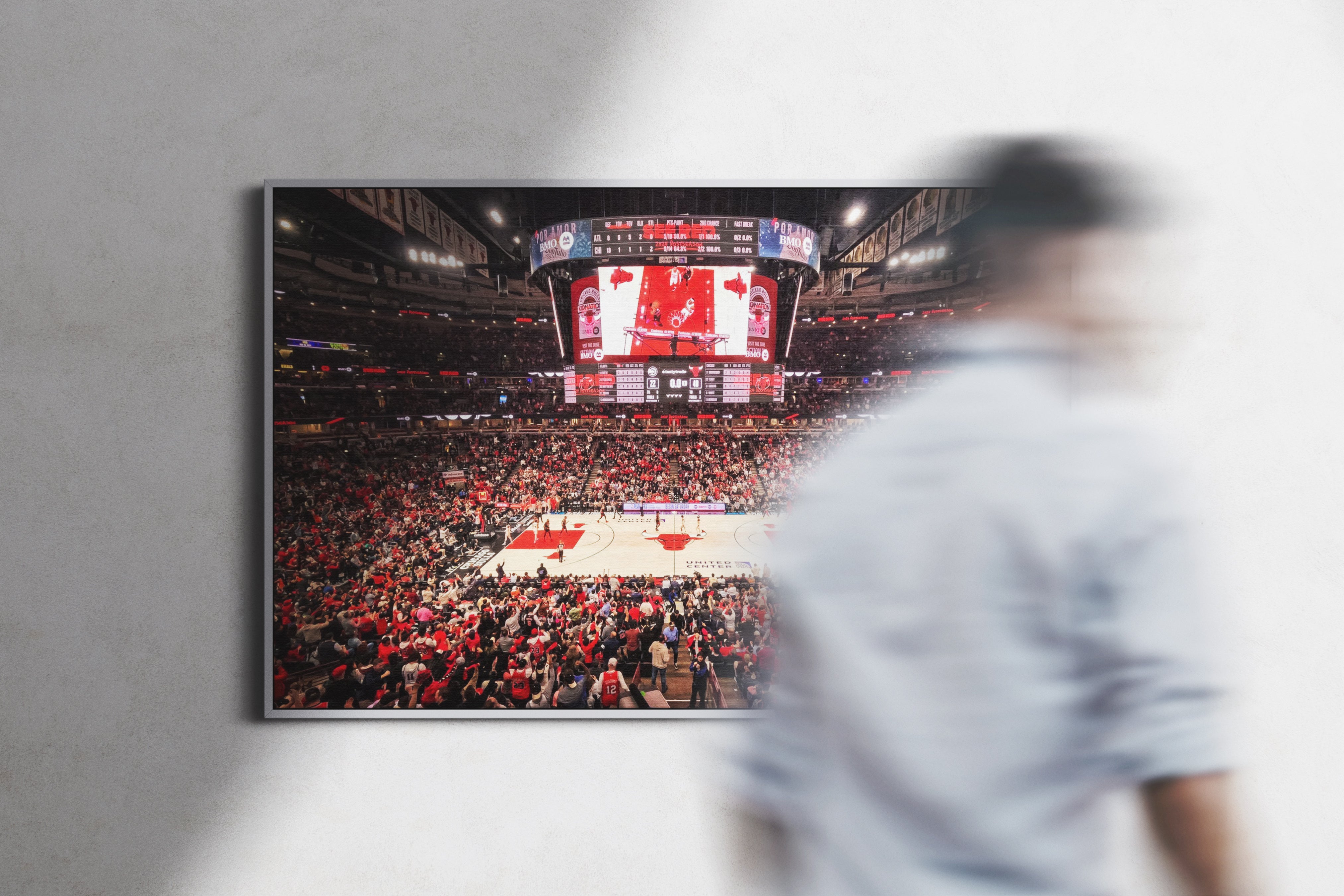 Chicago Bulls Arena Poster or Canvas Wall Art print decor