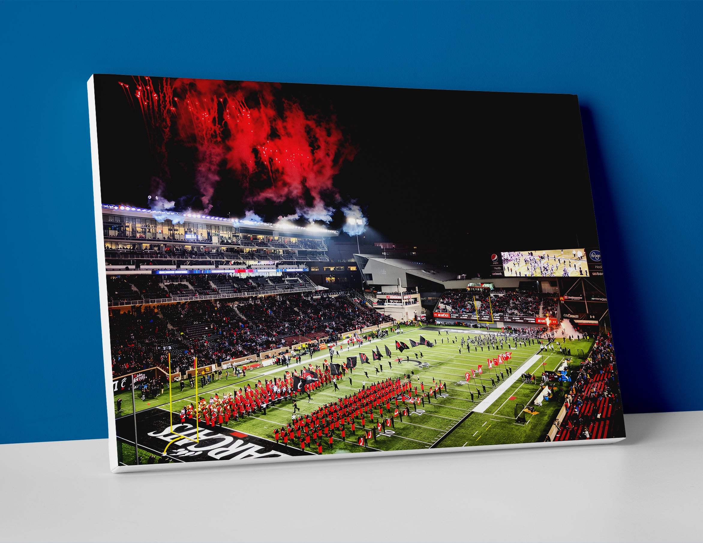Cincinnati Bearcats football stadium poster canvas wall art print decor