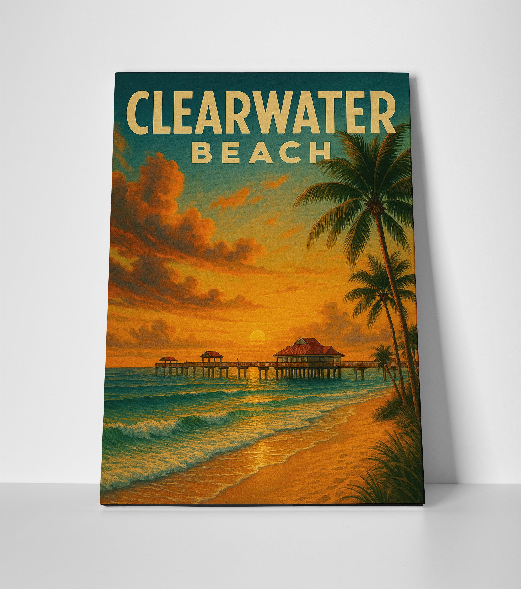 Clearwater beach poster canvas art