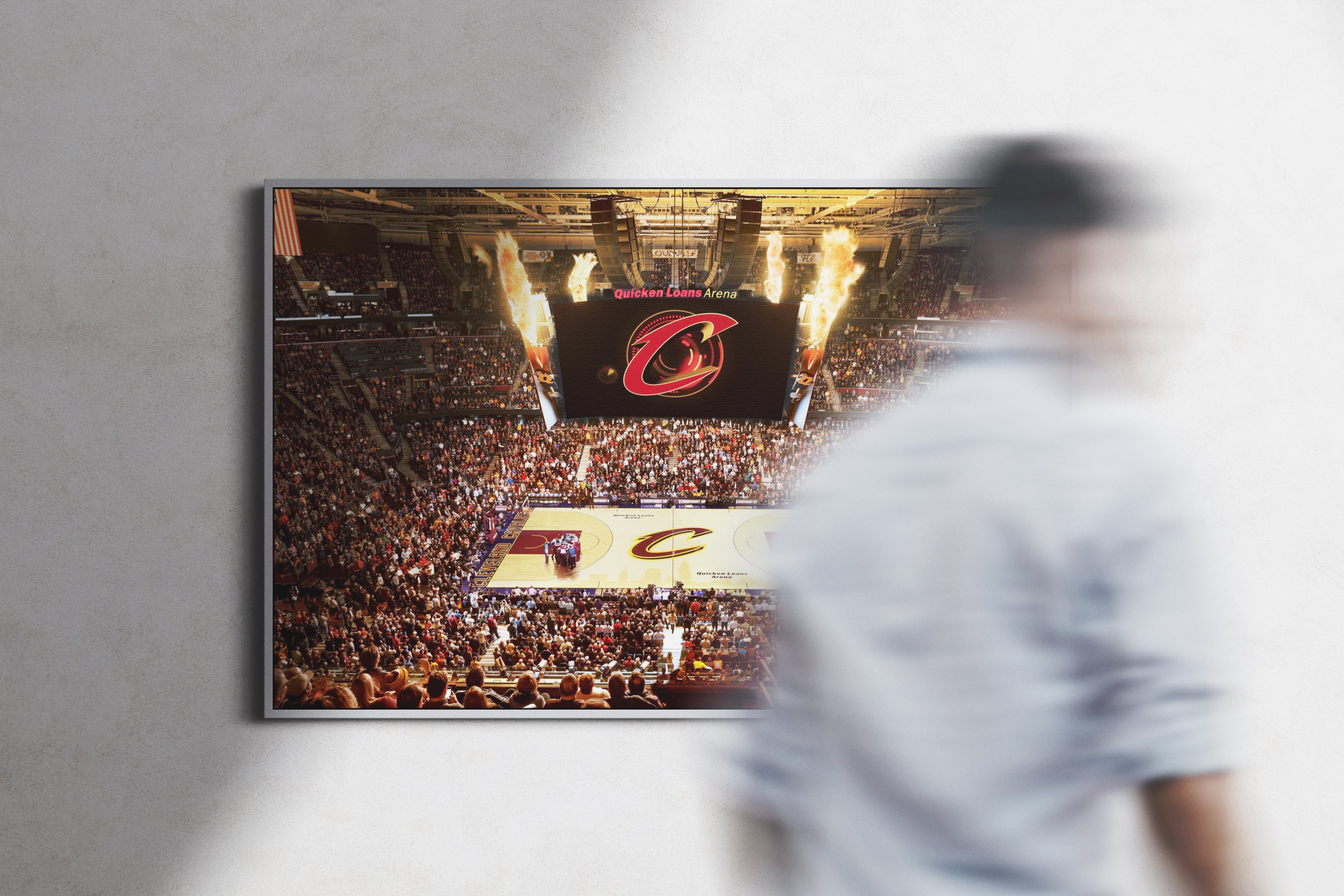 Cleveland Cavaliers Arena Poster or Canvas Wall Art print decor