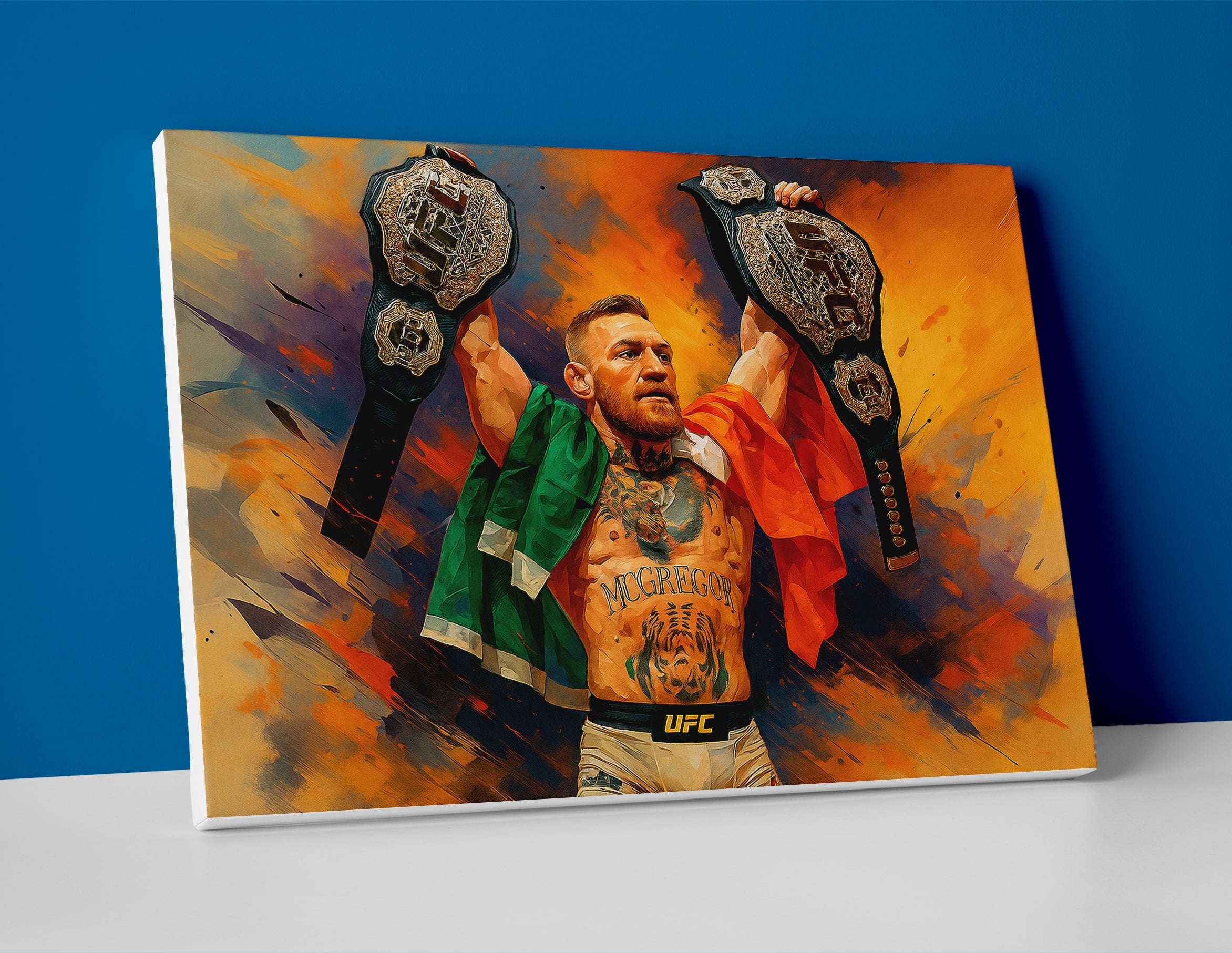 Conor McGregor Painting Poster canvas wall art print ufc decor