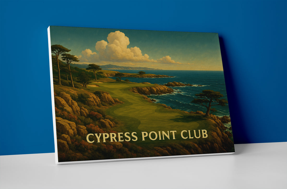 Cypress Point golf club poster canvas wall art print decor