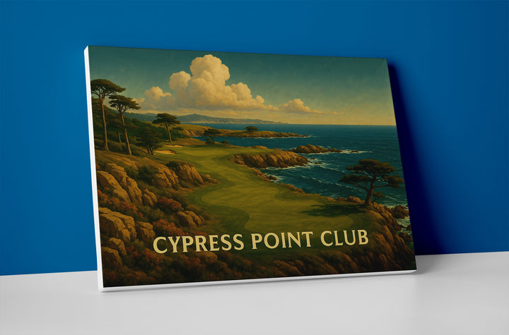 Cypress Point golf club poster canvas wall art print decor