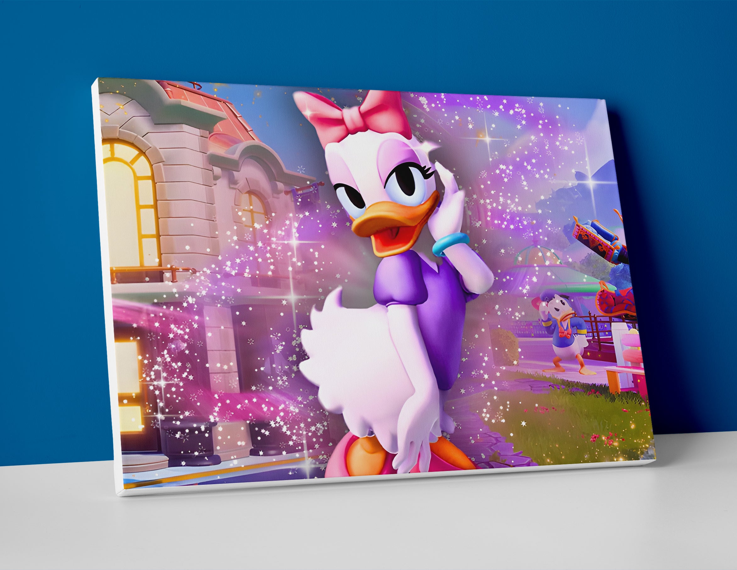 Daisy Duck Poster or Canvas Print Wall Art disney character decor