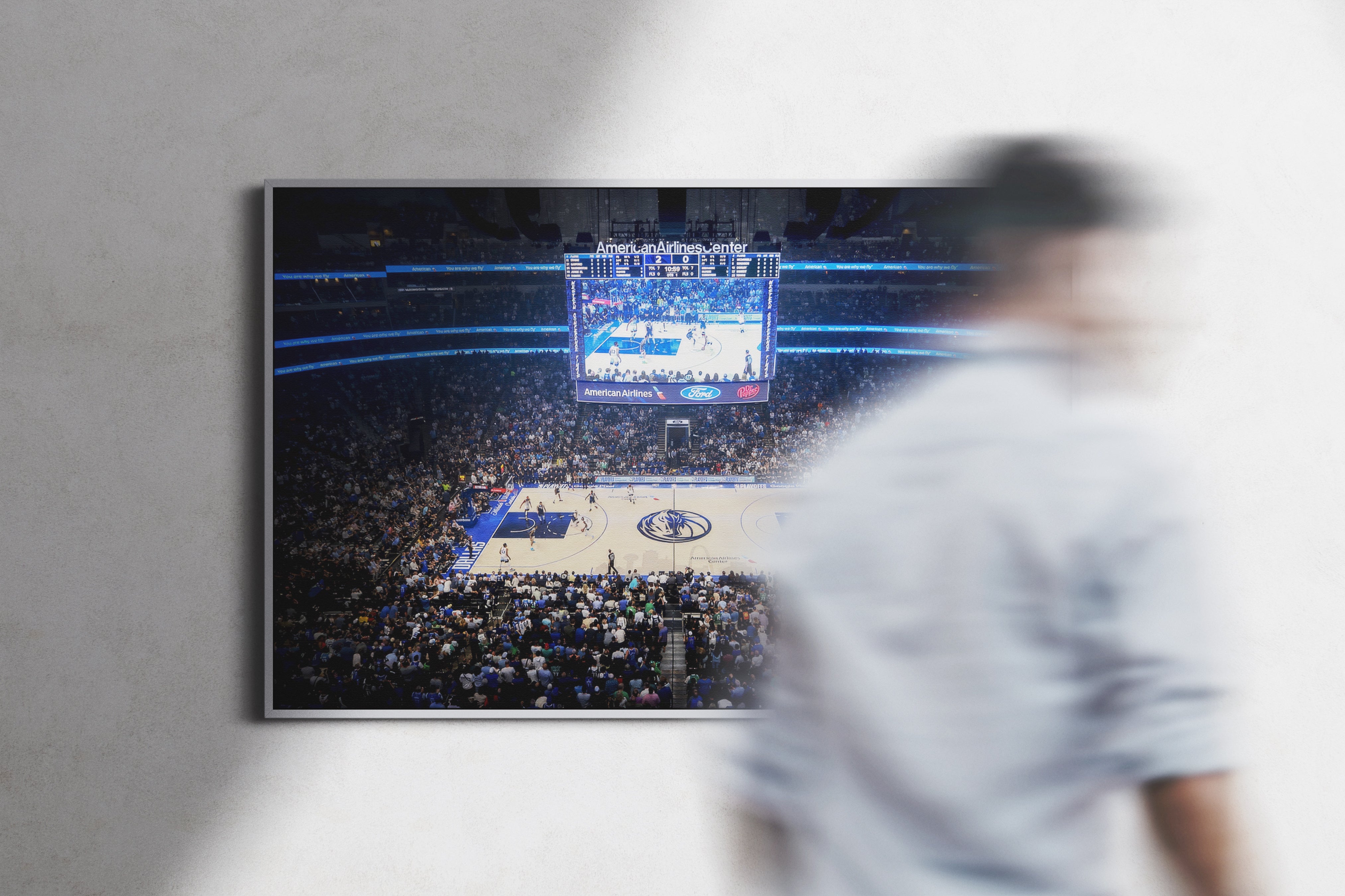 Dallas Mavericks Arena Poster or Canvas Wall Art print decor