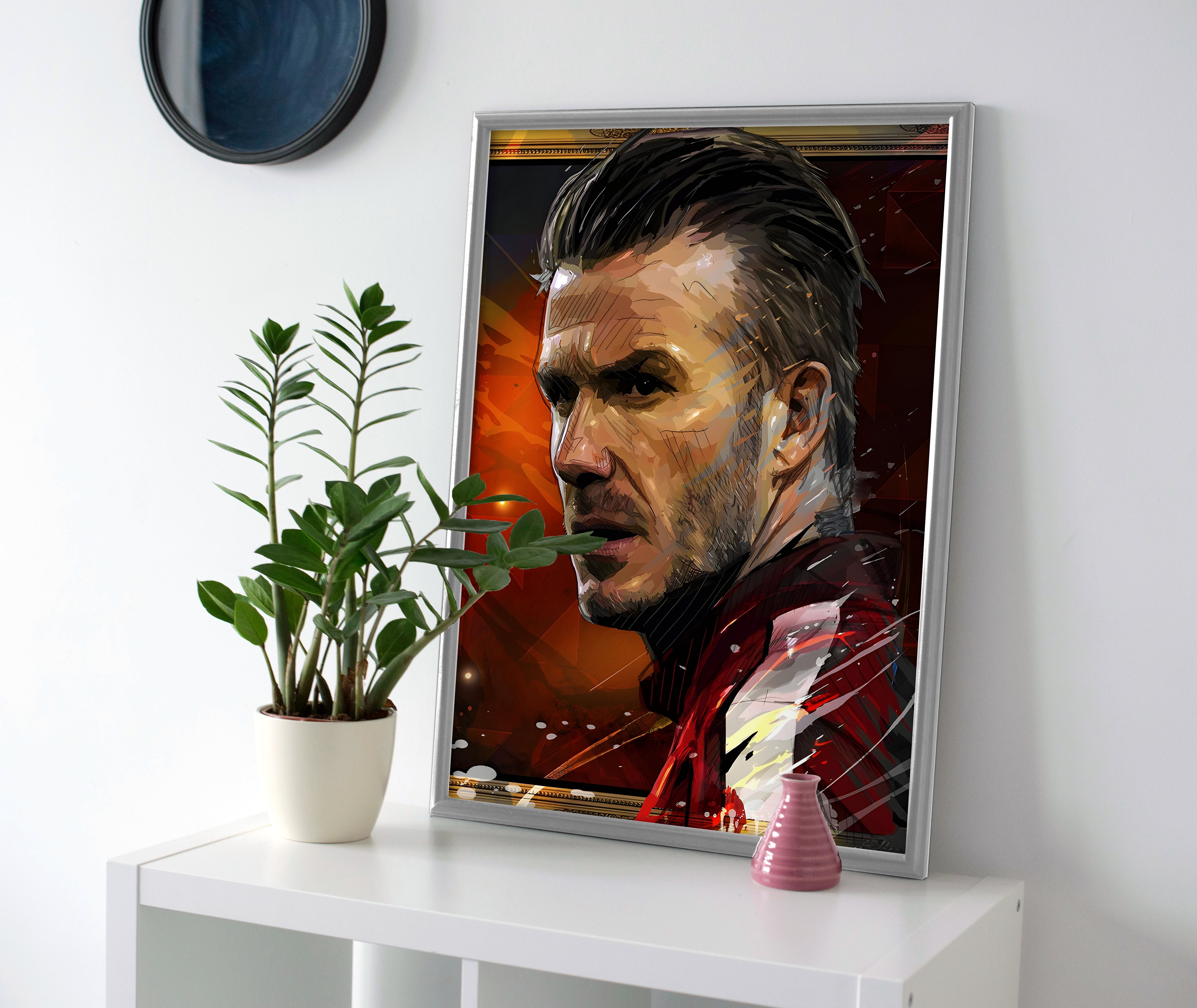 David Beckham poster canvas painting wall art print decor soccer futbol