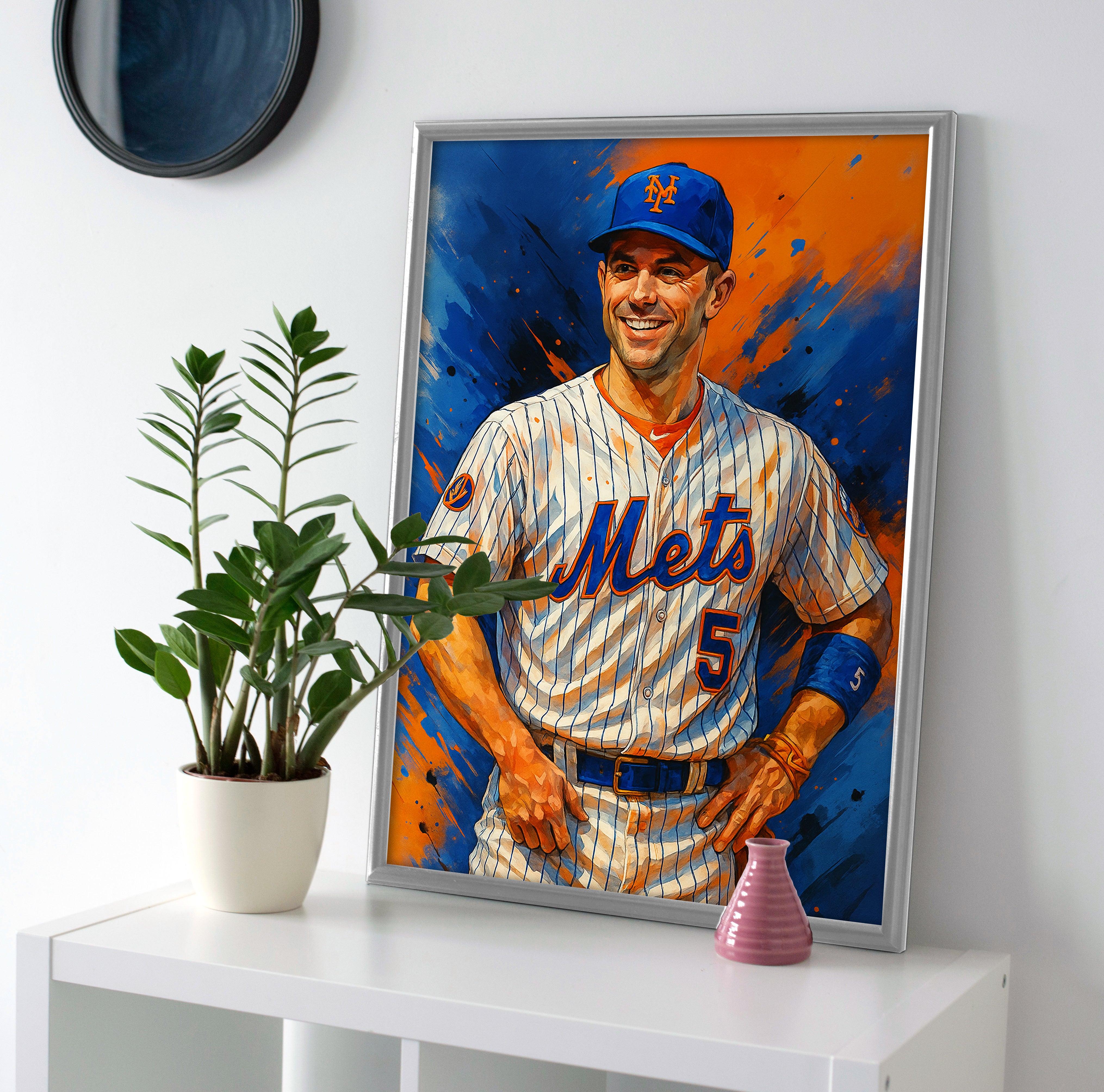 David Wright Painting Poster canvas wall art print mets decor
