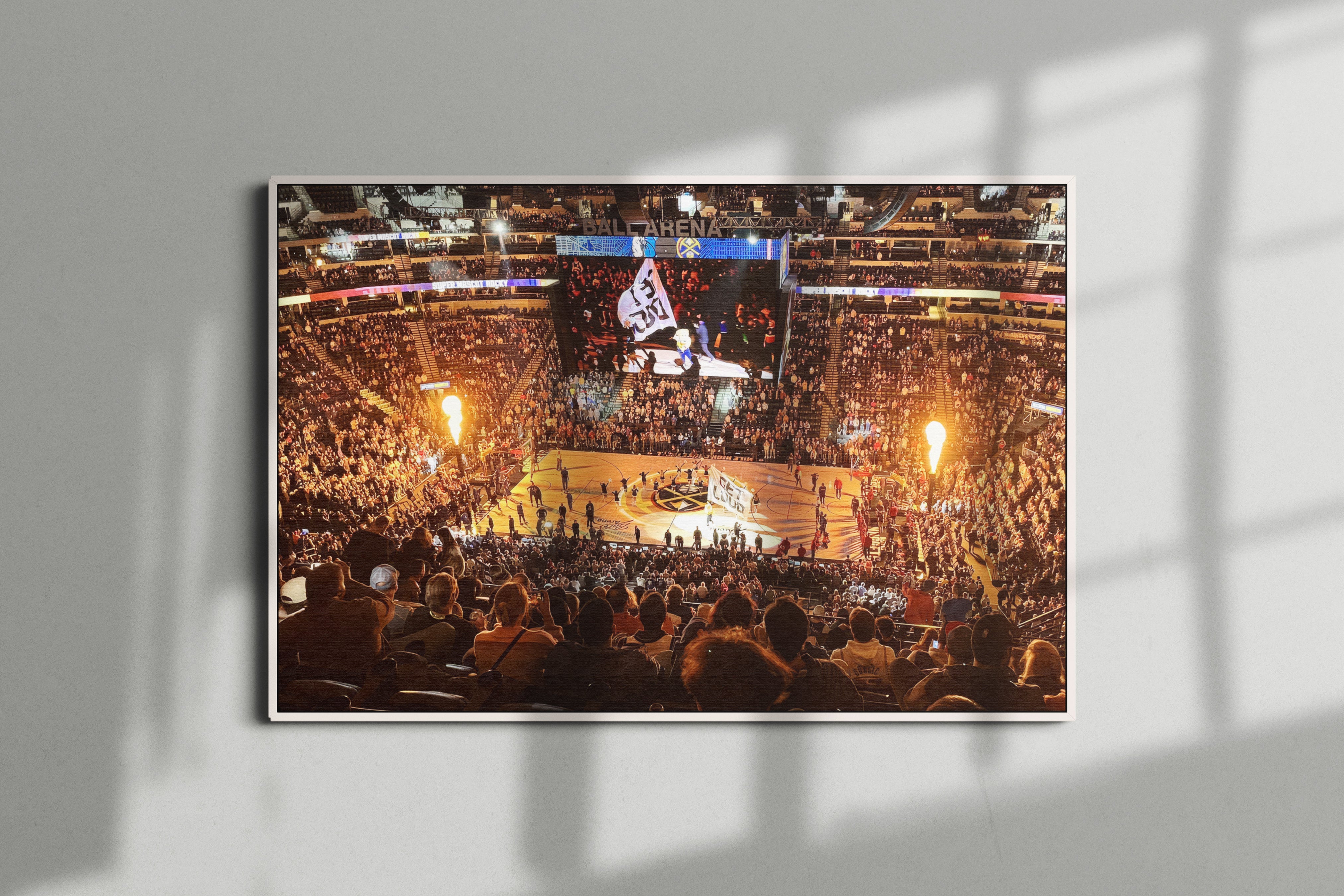 Denver Nuggets Arena Poster or Canvas Wall Art print