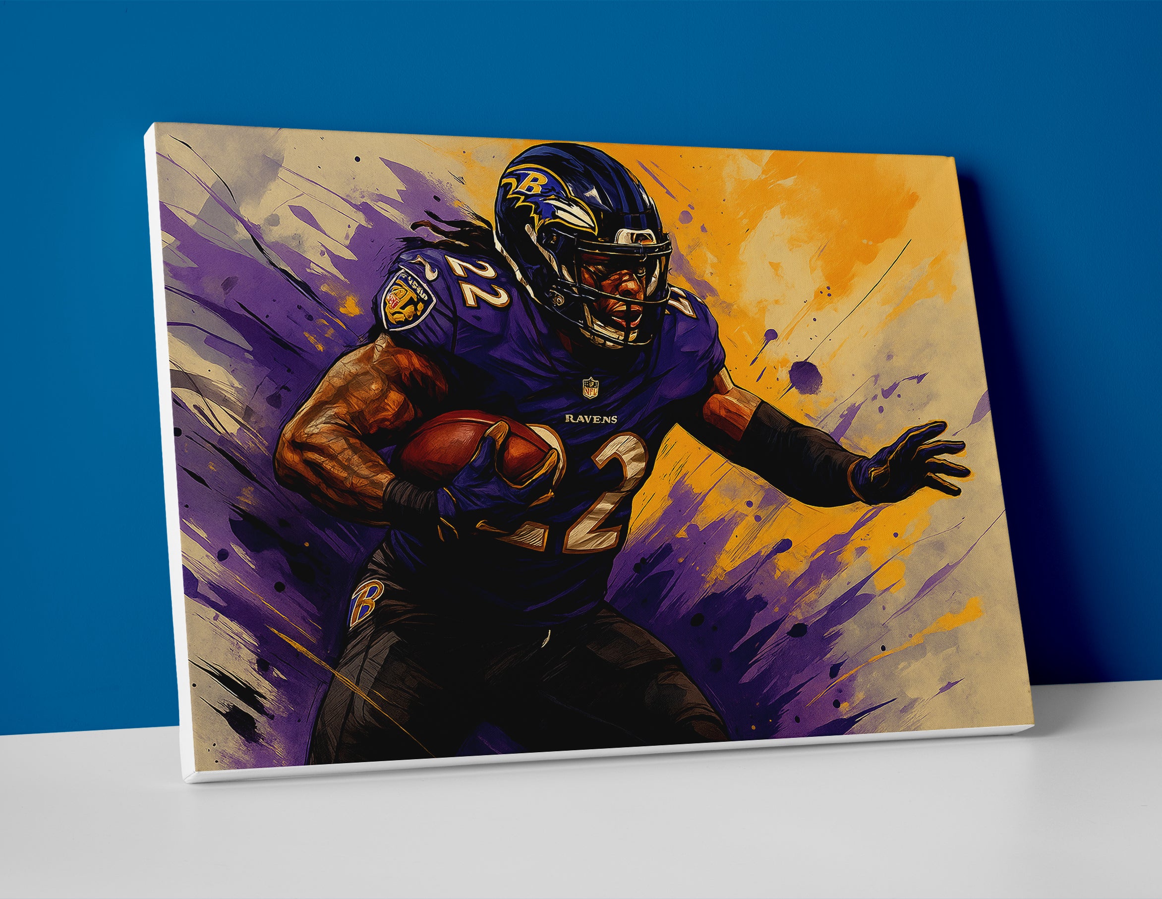 Derrick Henry Ravens Poster painting canvas wall art print decor