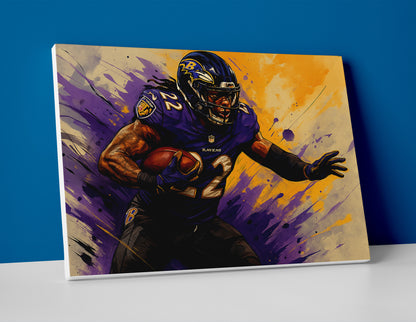 Derrick Henry Ravens Poster painting canvas wall art print decor