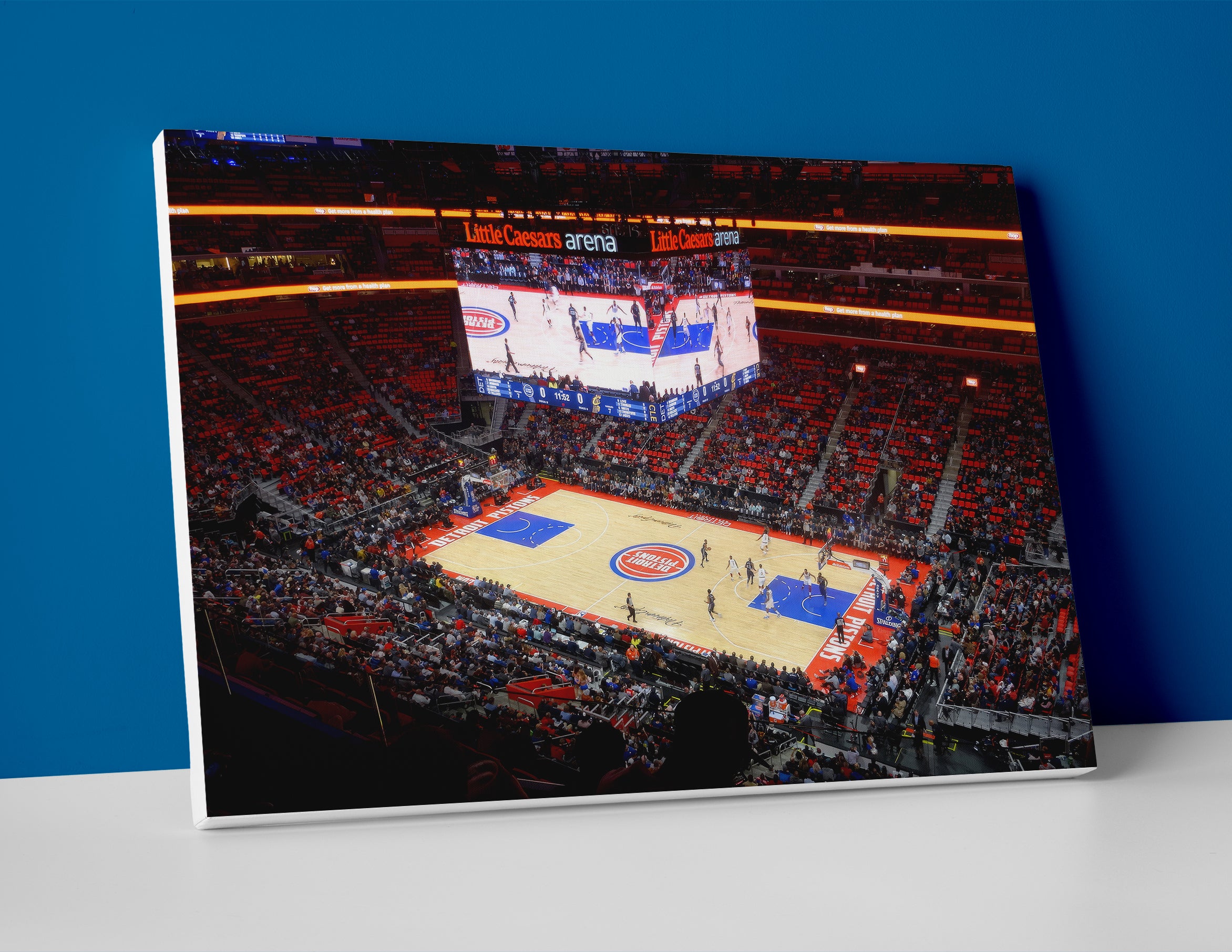 Detroit Pistons Arena Poster or Canvas Wall Art