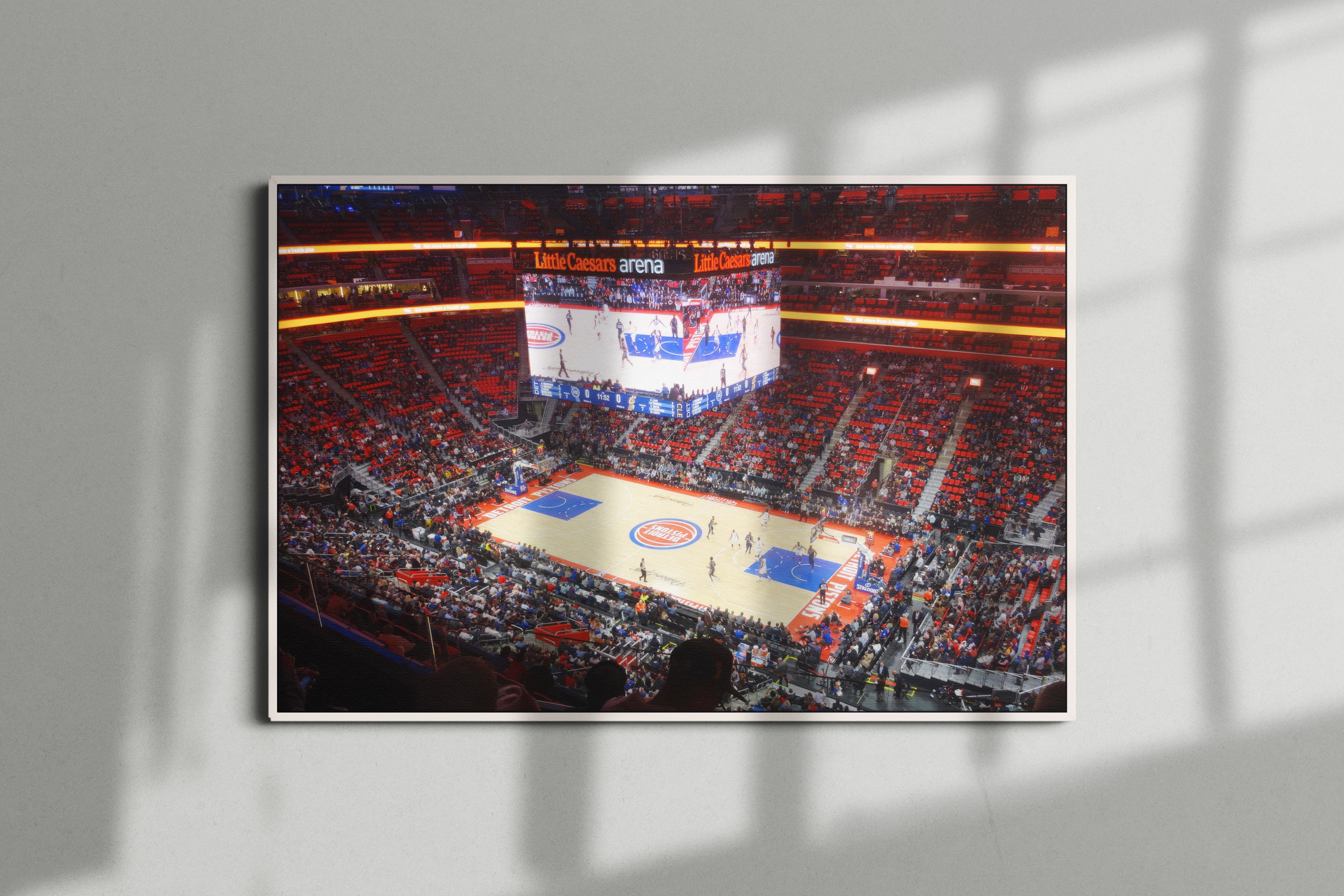 Detroit Pistons Arena Poster or Canvas Wall Art print