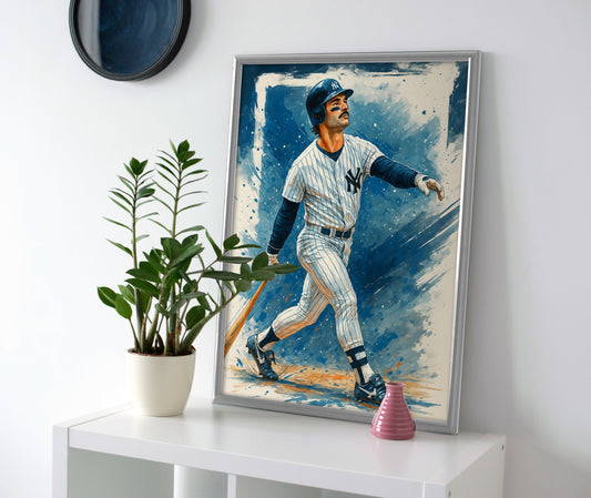 Don Mattingly poster canvas wall art print painting artwork decor