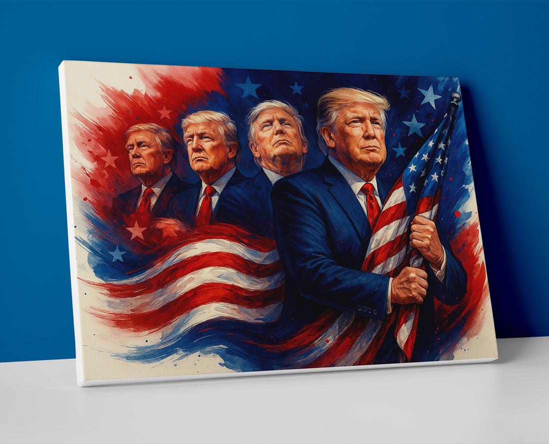 Donald Trump Painting Poster canvas wall art print