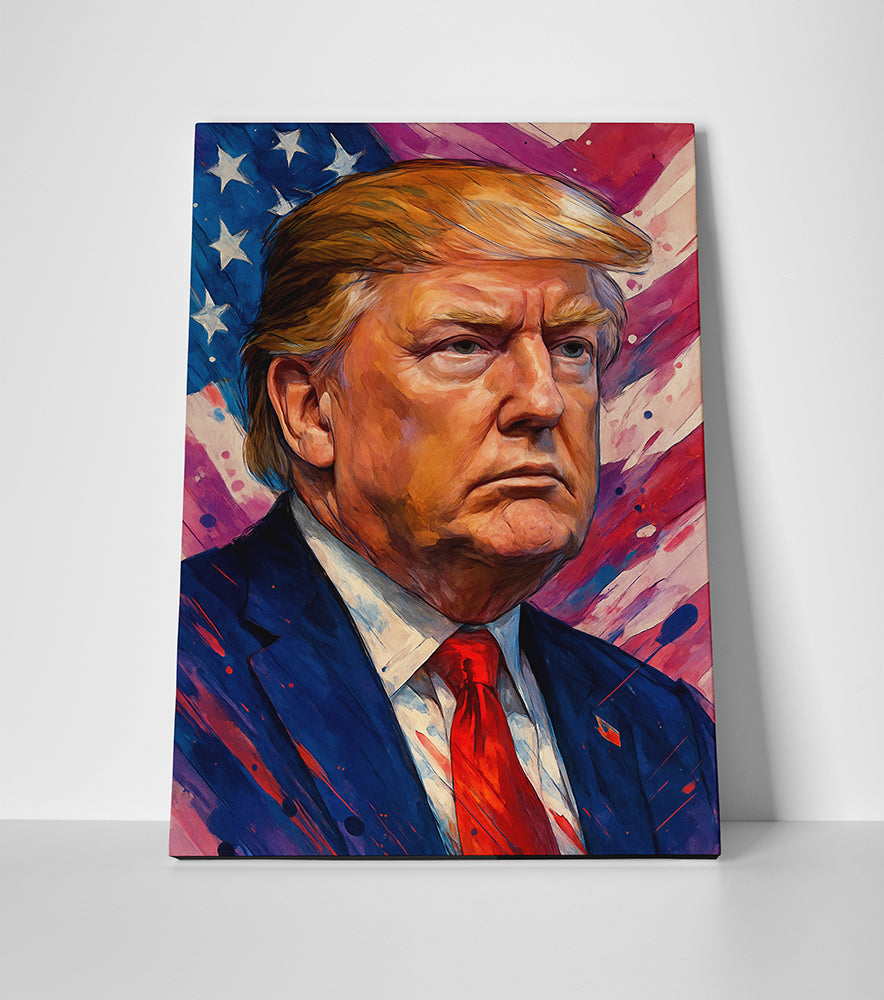 Donald Trump painting poster canvas wall art print decor artwork framed