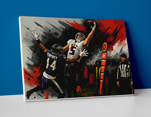 Drake London poster canvas painting wall art print falcons decor