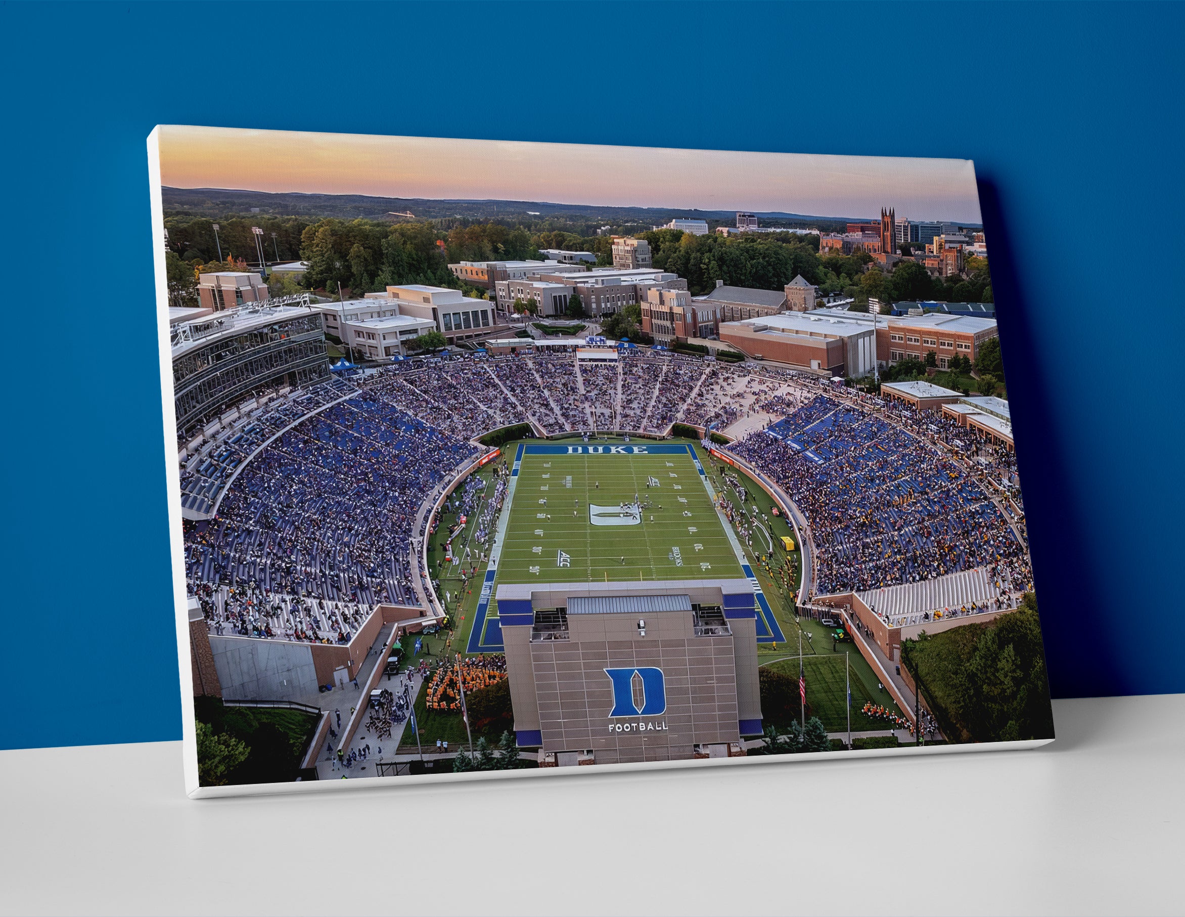 Duke Football Stadium Poster canvas wall art print decor