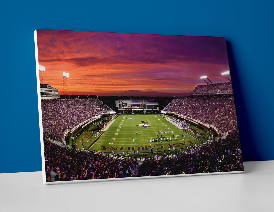 ECU football stadium poster canvas wall art