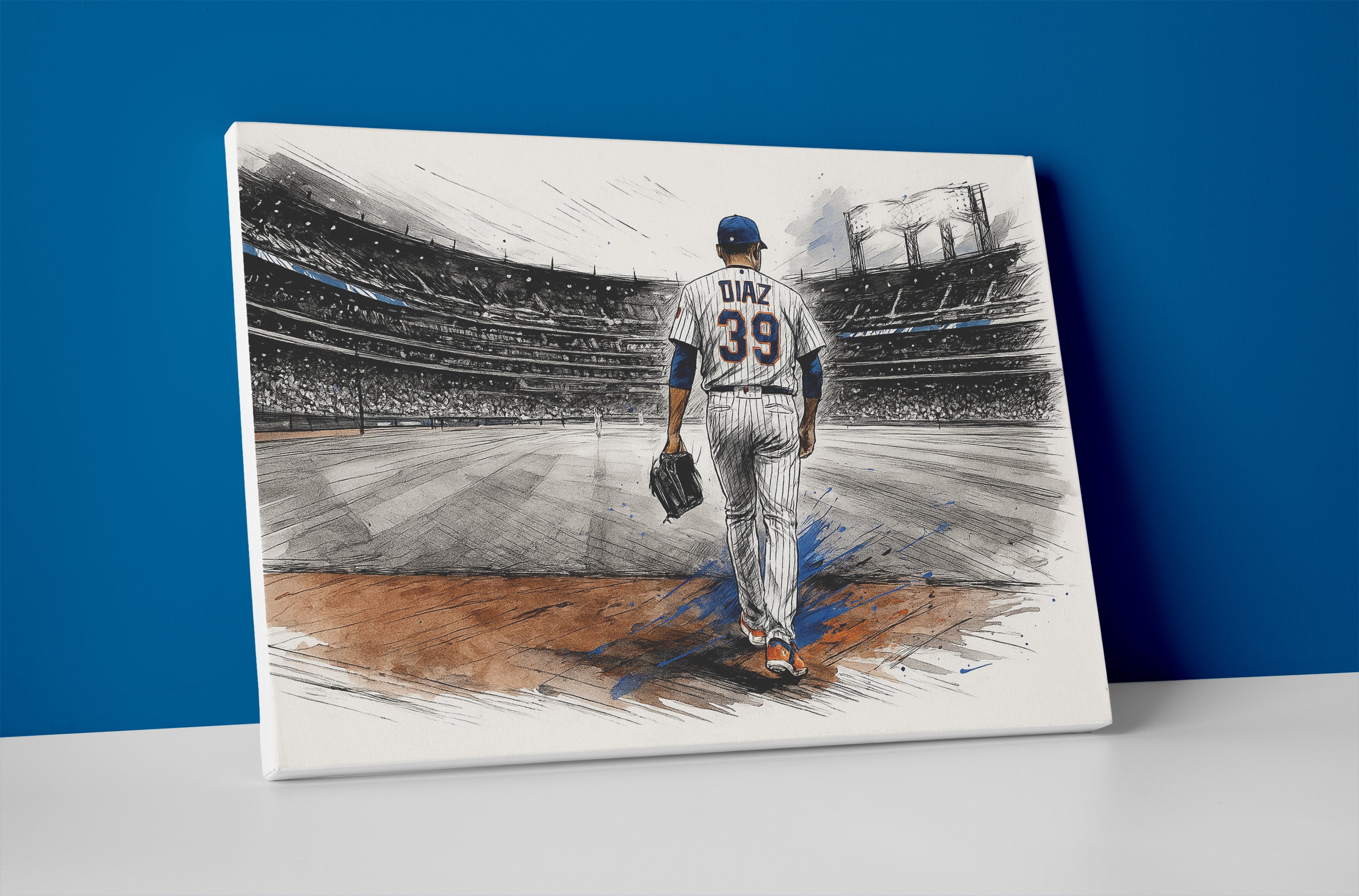 Edwin Diaz Mets Poster canvas wall art painting
