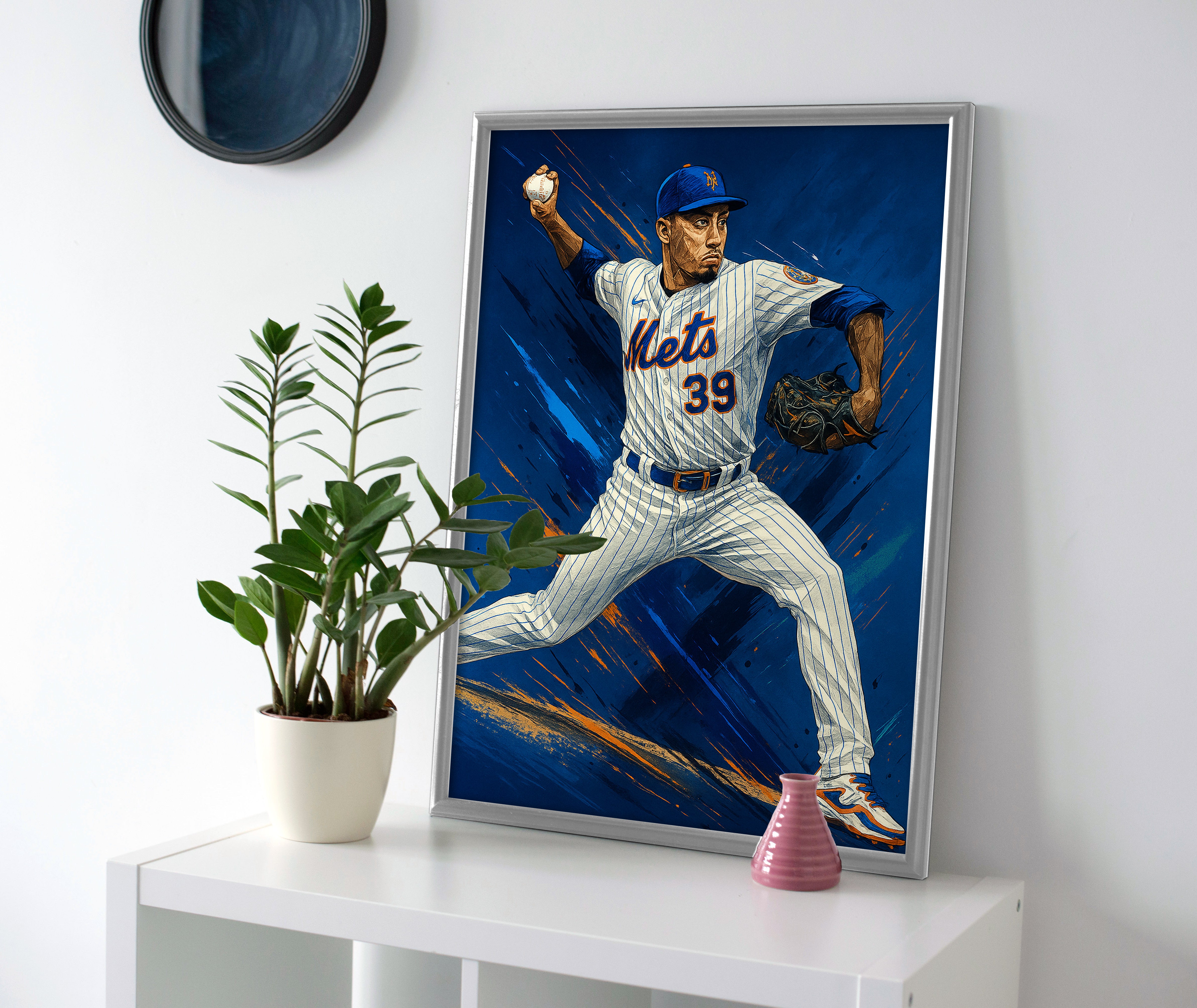 Edwin Diaz poster mets canvas wall art painting