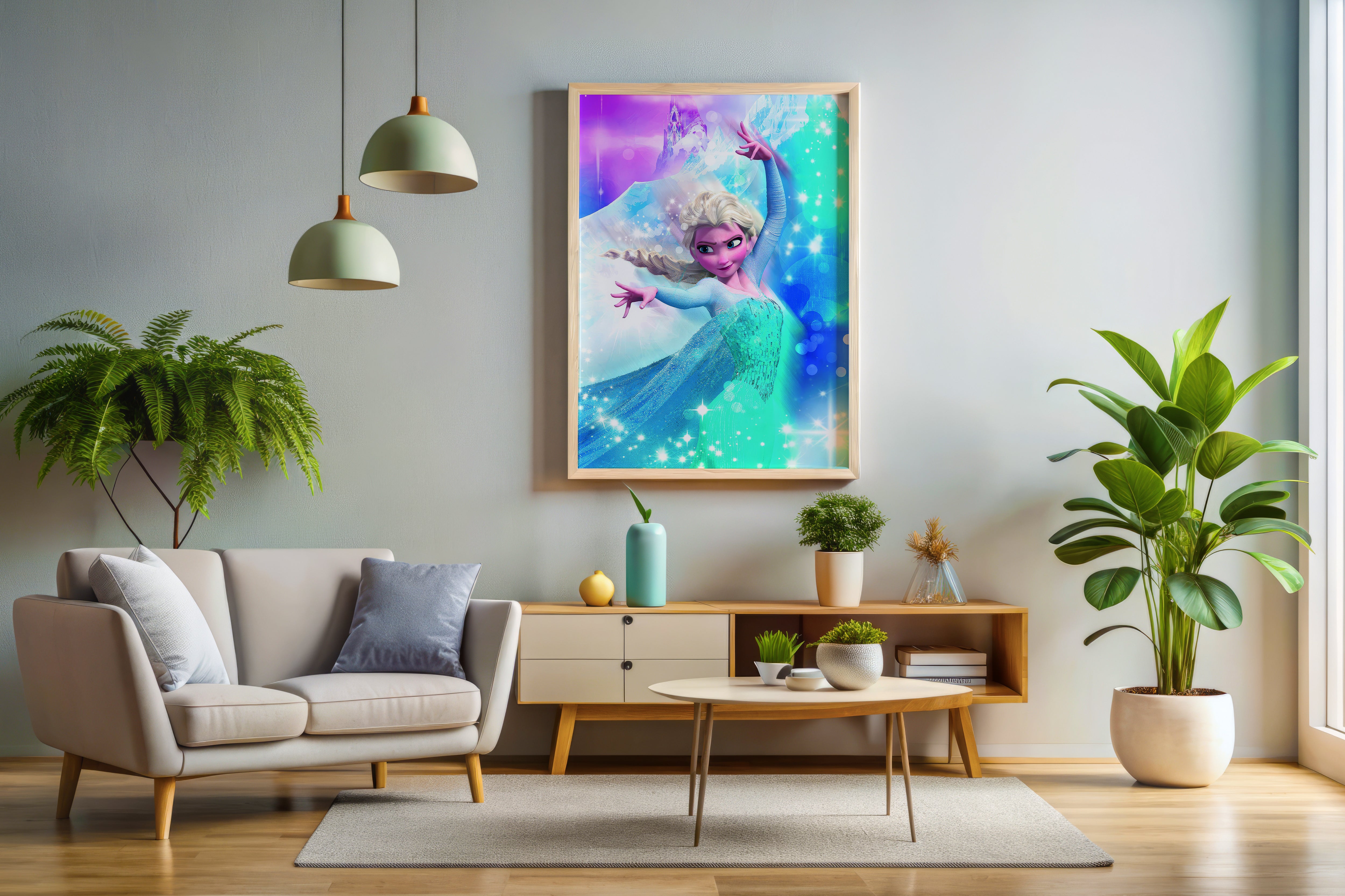 Elsa Poster or Canvas Wall Art frozen print