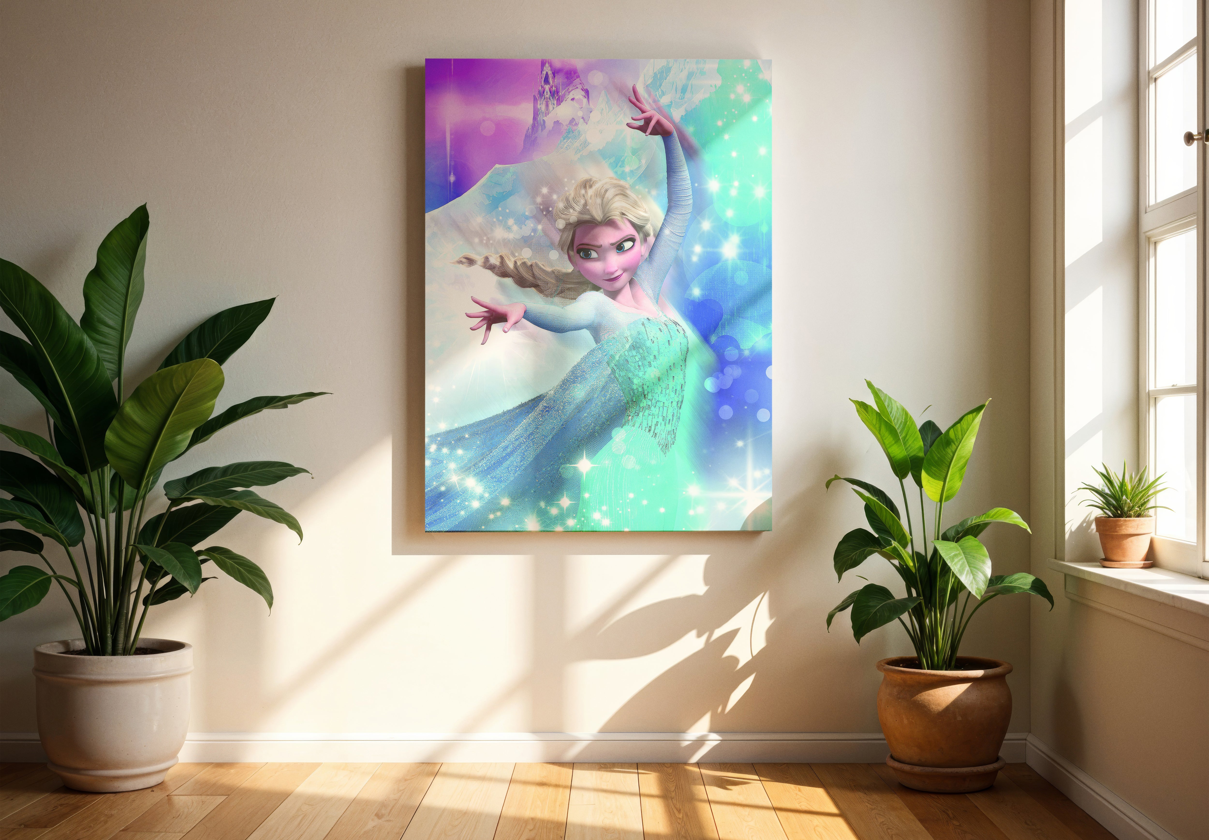 Elsa Poster or Canvas Wall Art frozen print decor