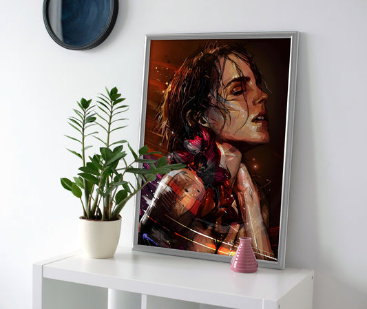 Emma Watson poster canvas wall art print decor