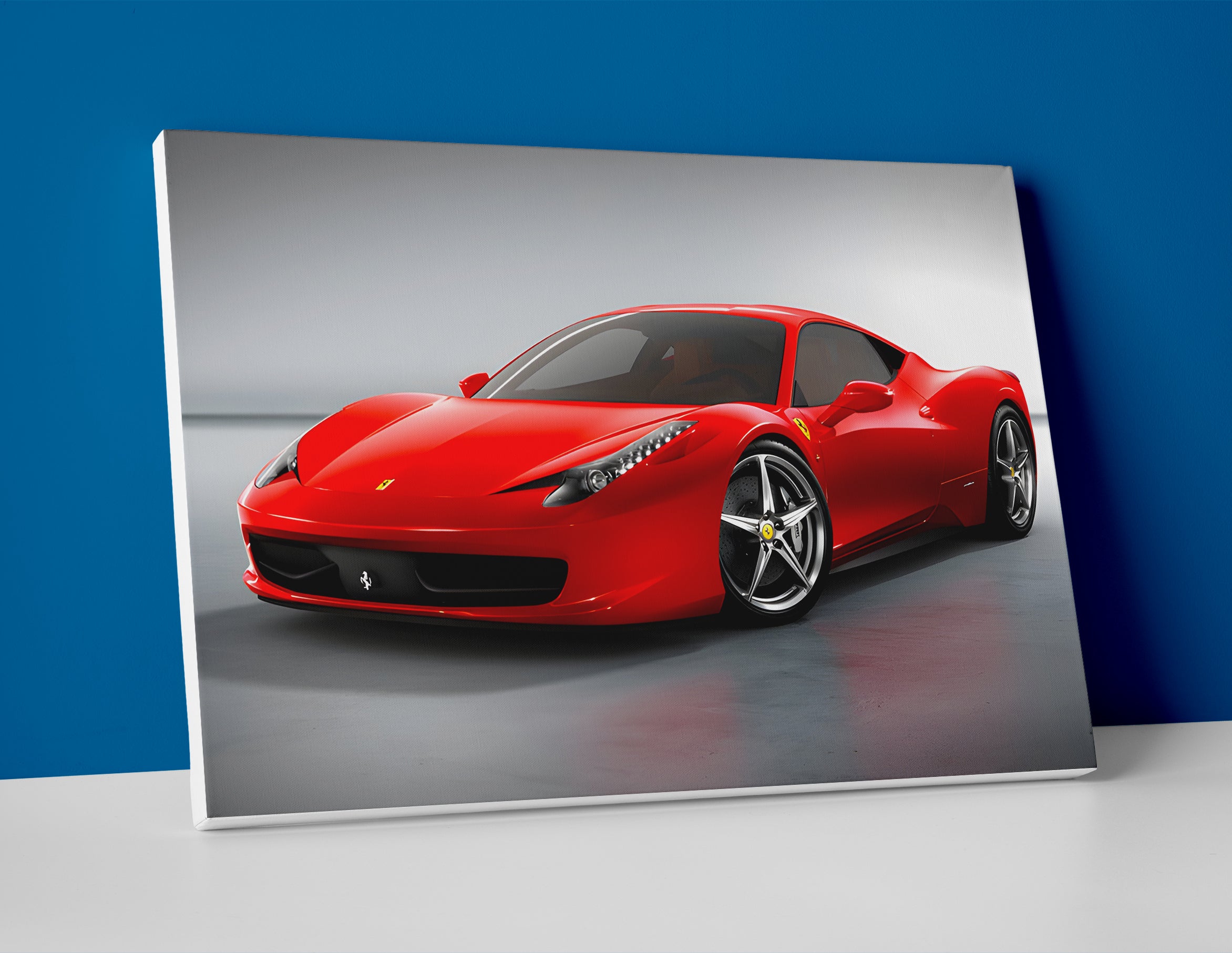 Ferrari 458 poster canvas wall art print decor