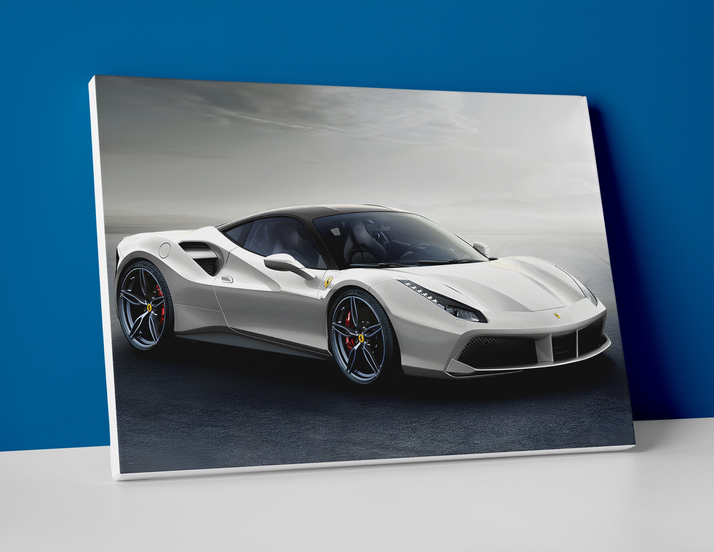 Ferrari 488 GTB poster canvas wall art print decor