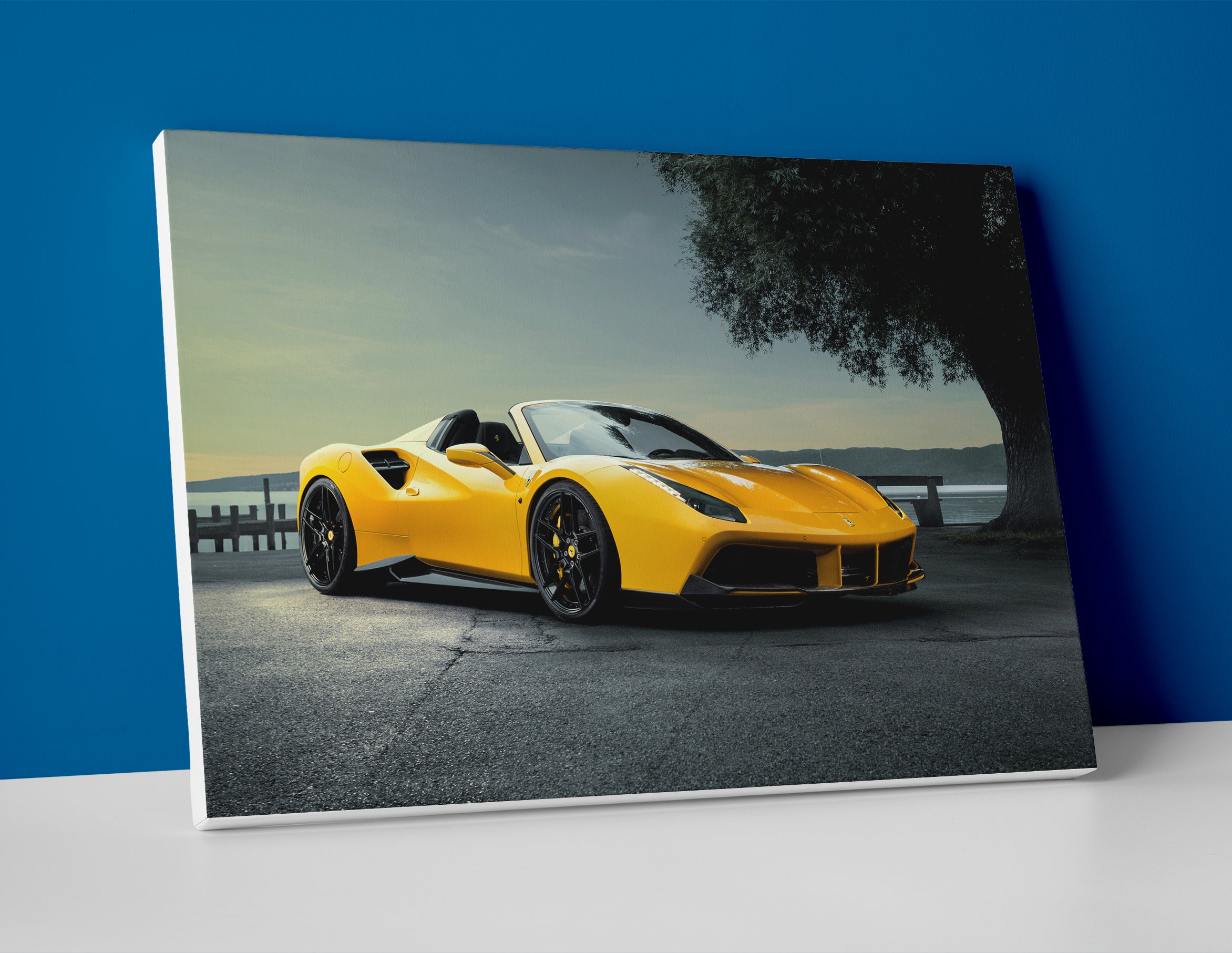 Ferrari 488 GTS poster canvas wall art print decor